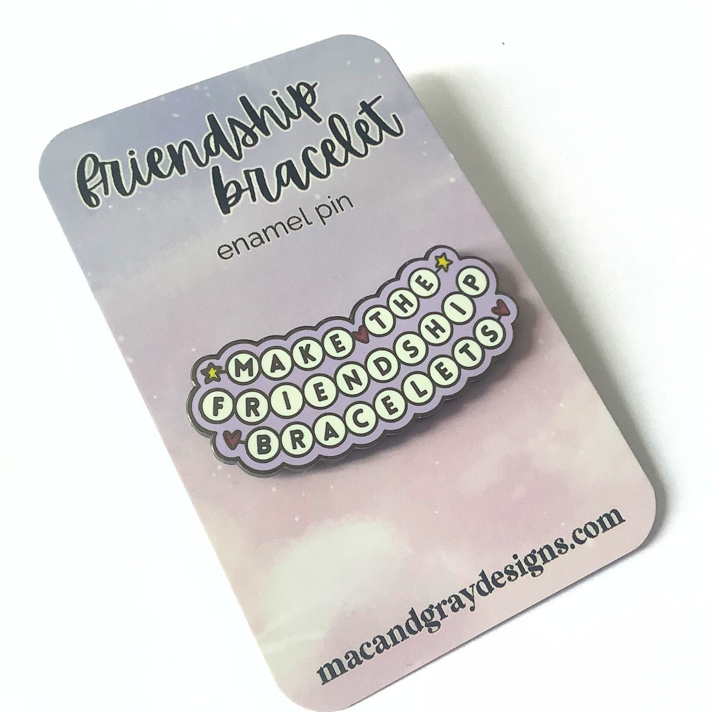 Friendship Bracelet | Hard Enamel Pin