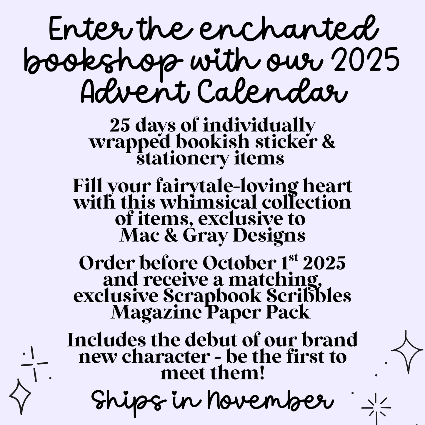 25 Day Stickers & Stationery Advent Calendar