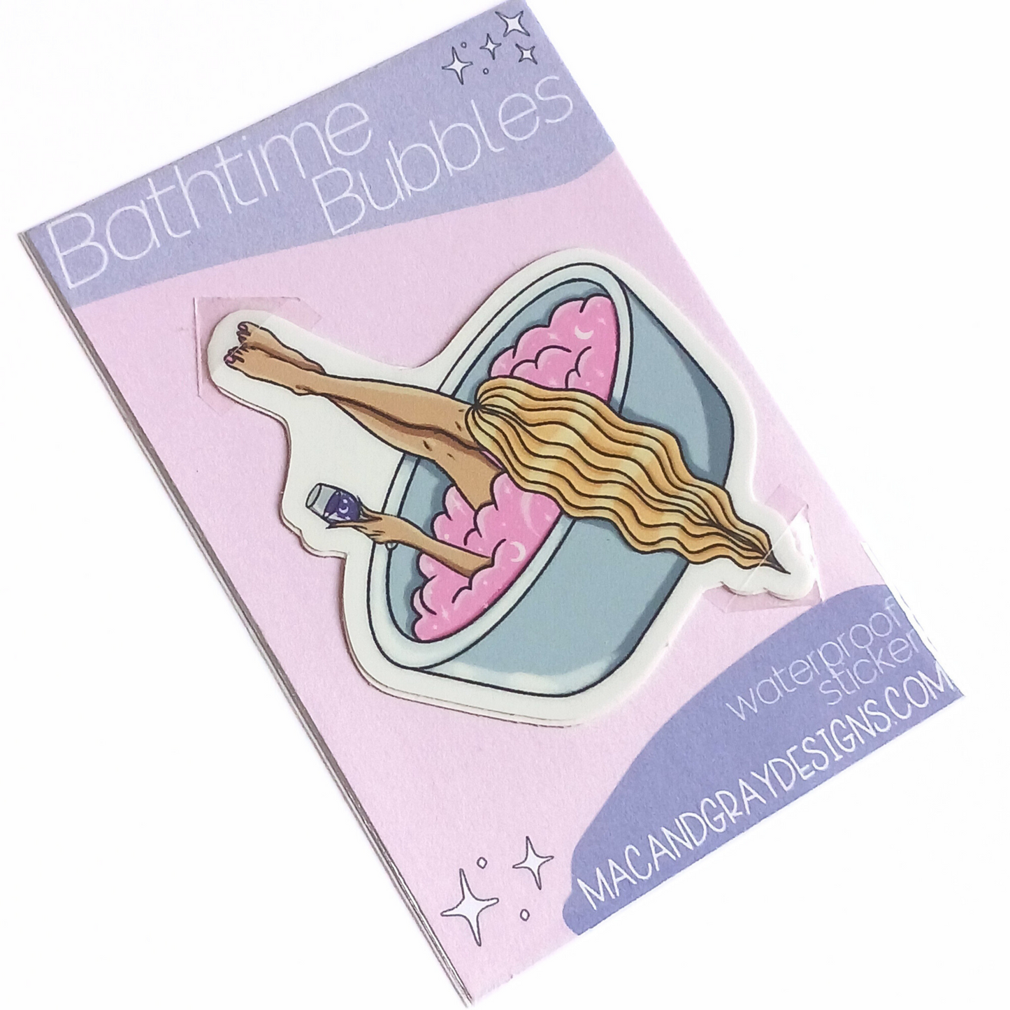 Bathtime Bubbles | Waterproof Sticker