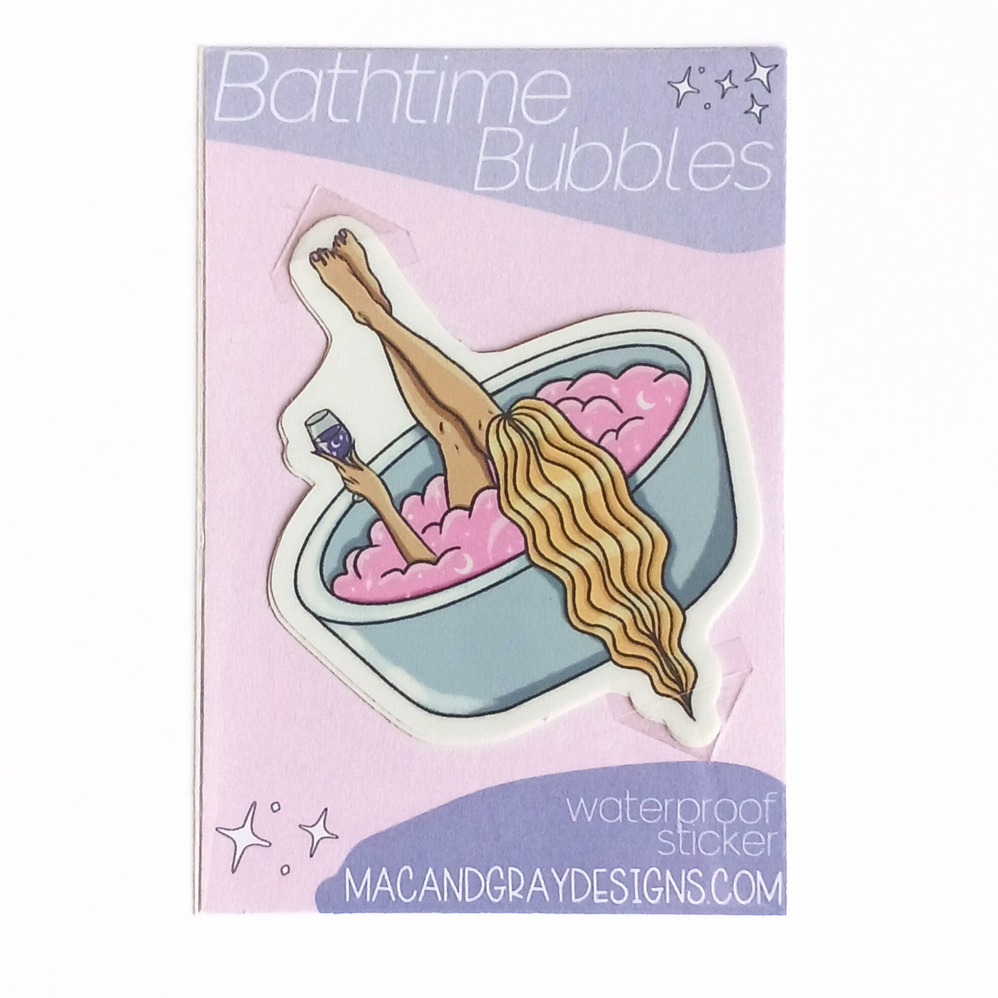 Bathtime Bubbles | Waterproof Sticker