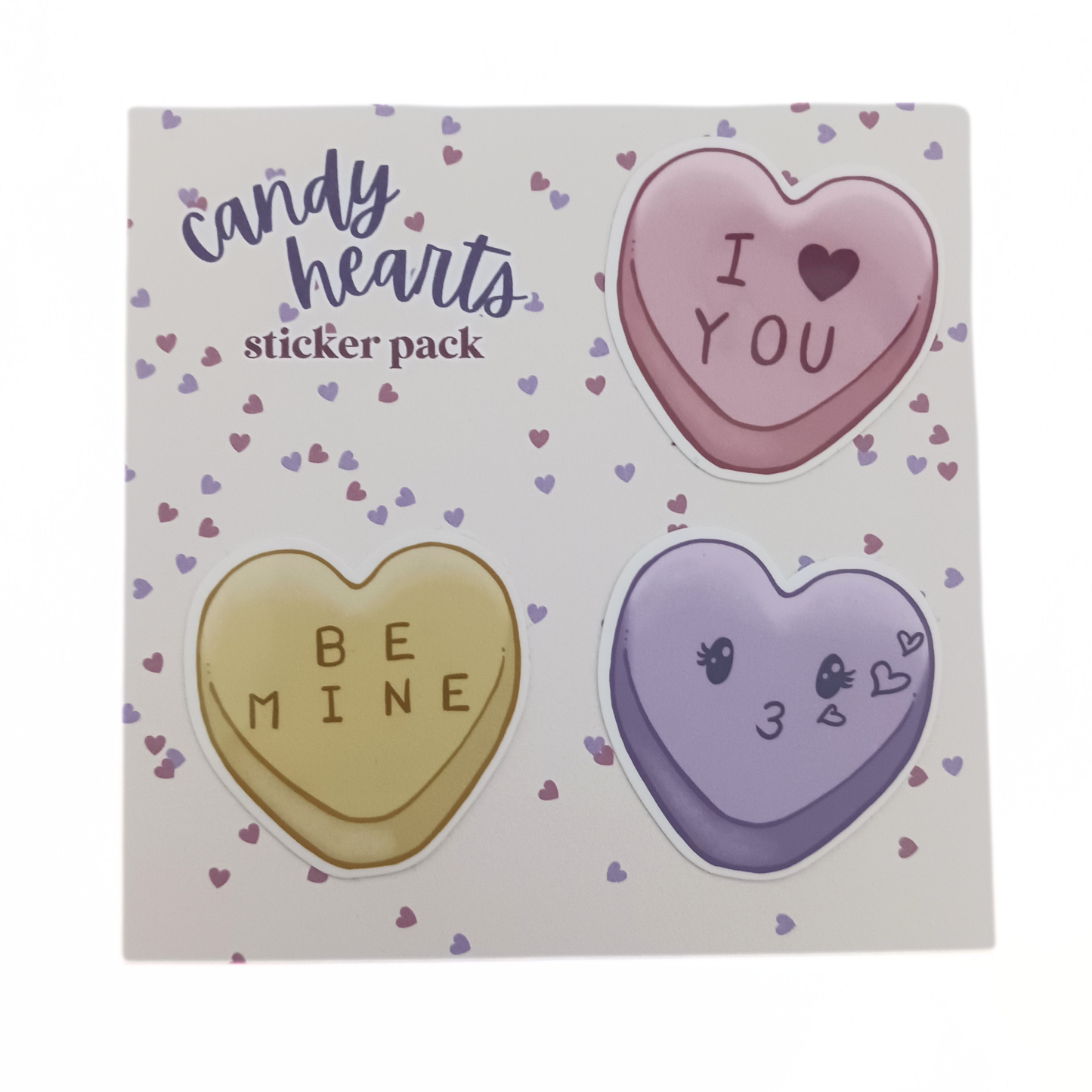 Candy Hearts | Waterproof Sticker Pack