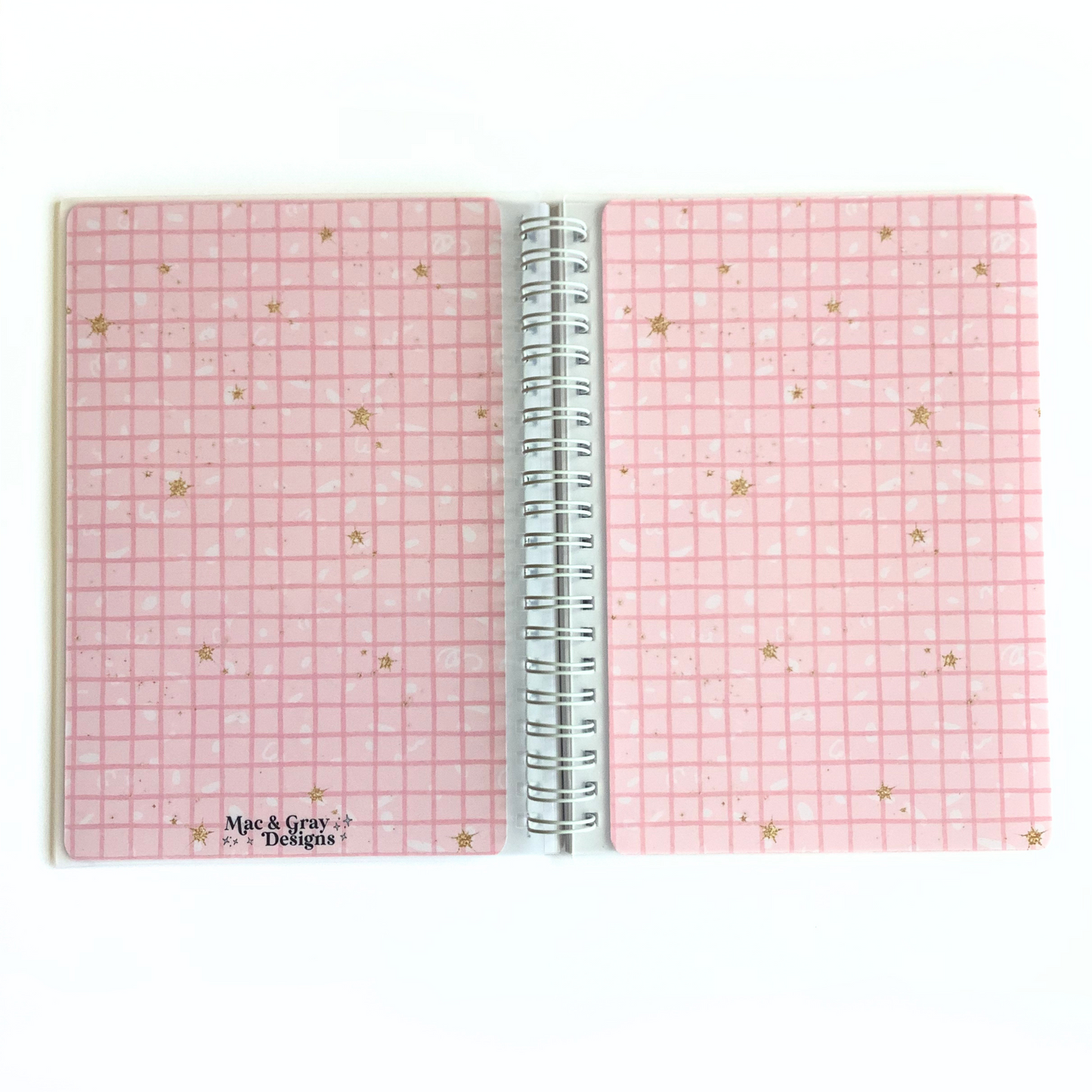 Pink Grid | Reusable Sticker Book