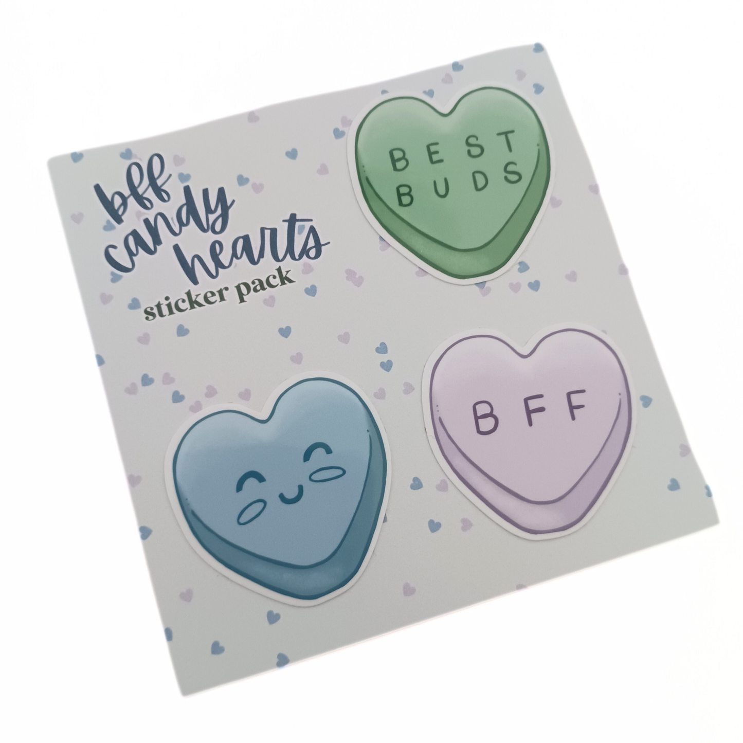 BFF Candy Hearts | Waterproof Sticker Pack