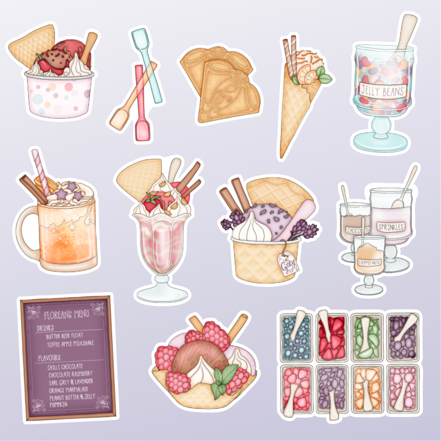 Ice Cream Parlour | Sticker Pack