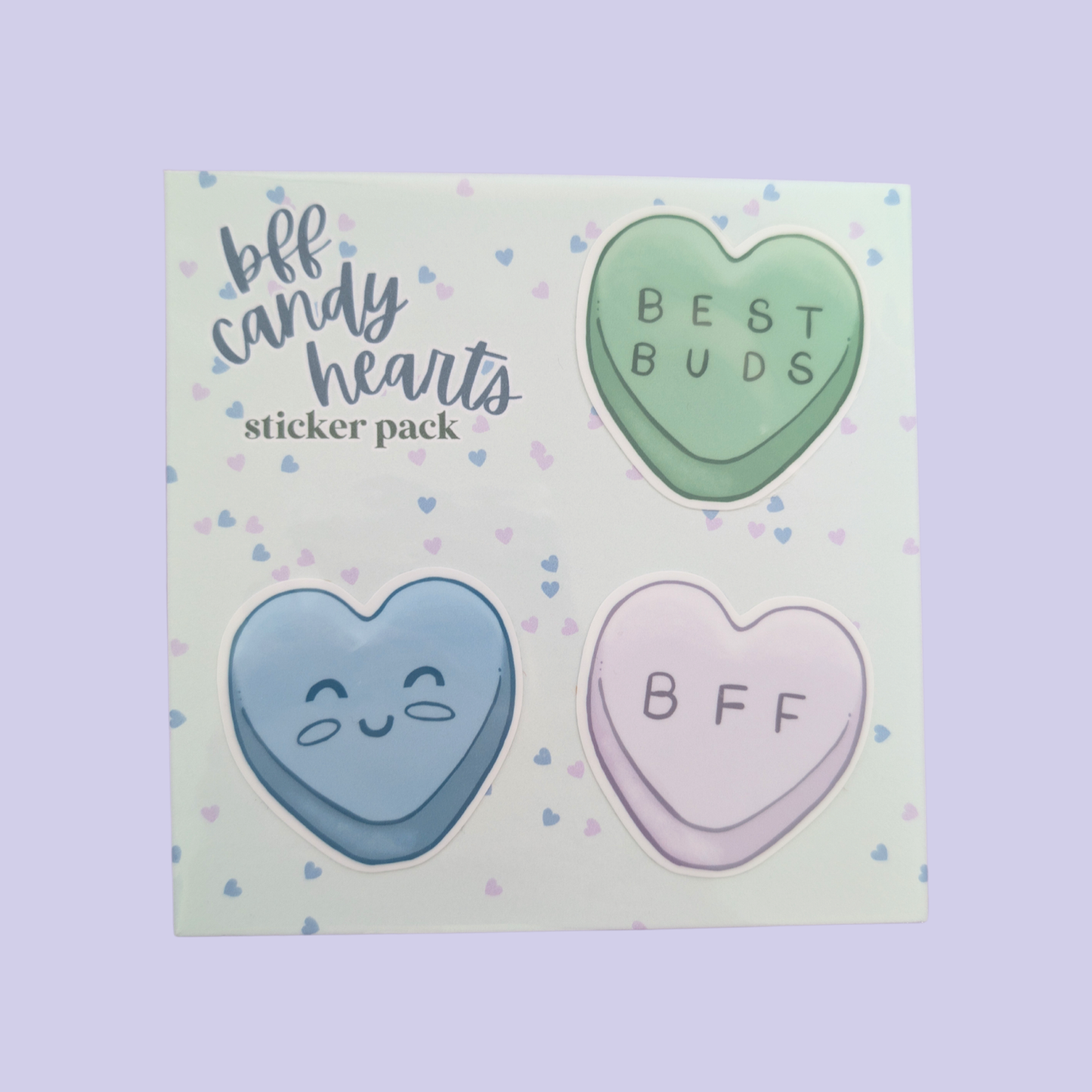 BFF Candy Hearts | Waterproof Sticker Pack
