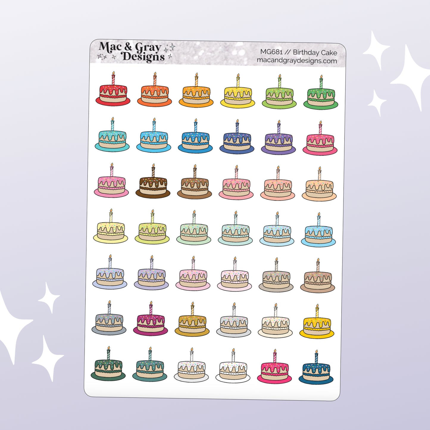 Birthday Cake | Deco Stickers