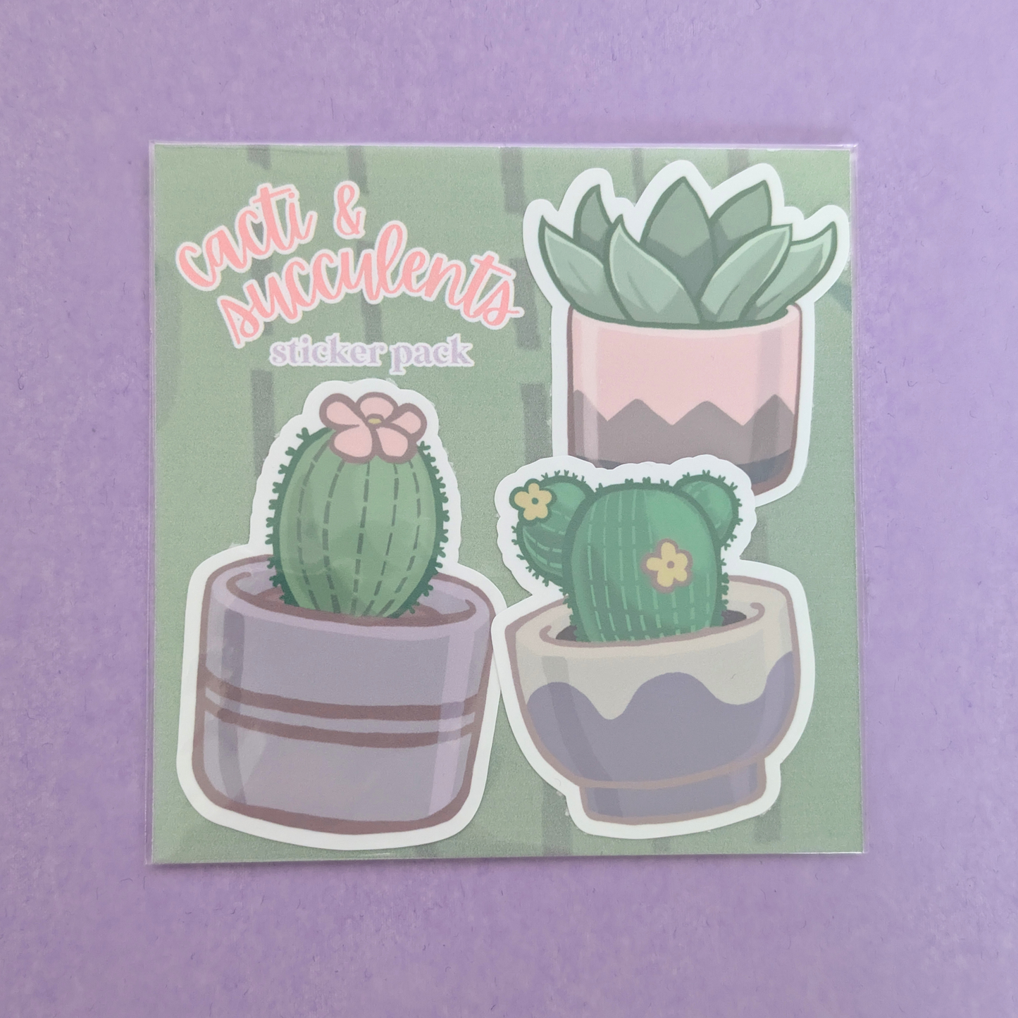 Cacti & Succulents | Waterproof Sticker Pack