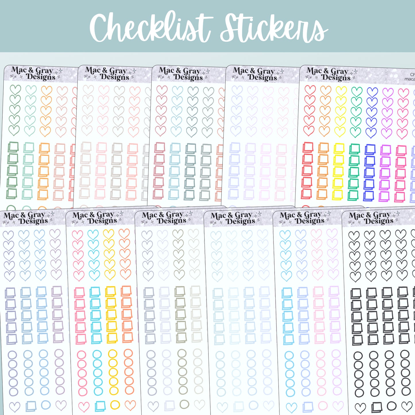 Checklists | Planner Sticker Essentials