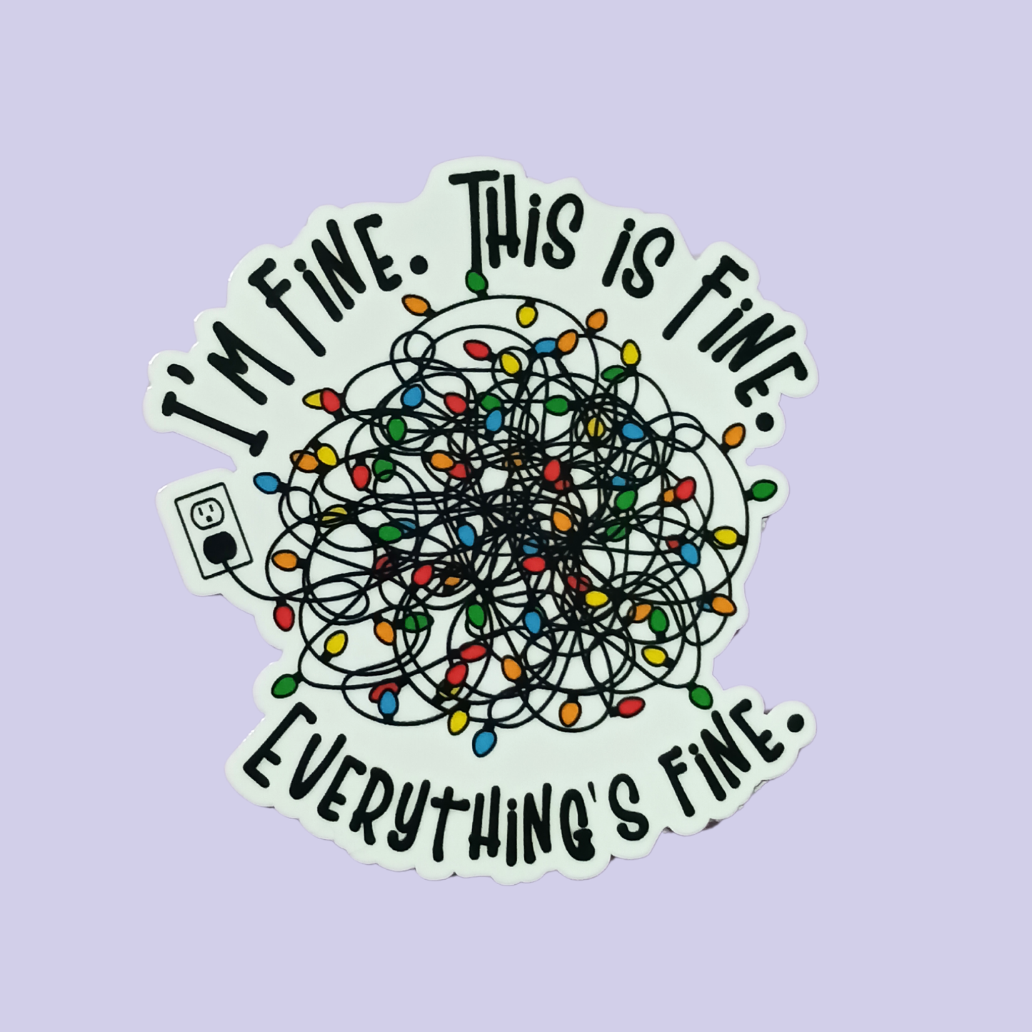 Christmas Lights | Waterproof Sticker