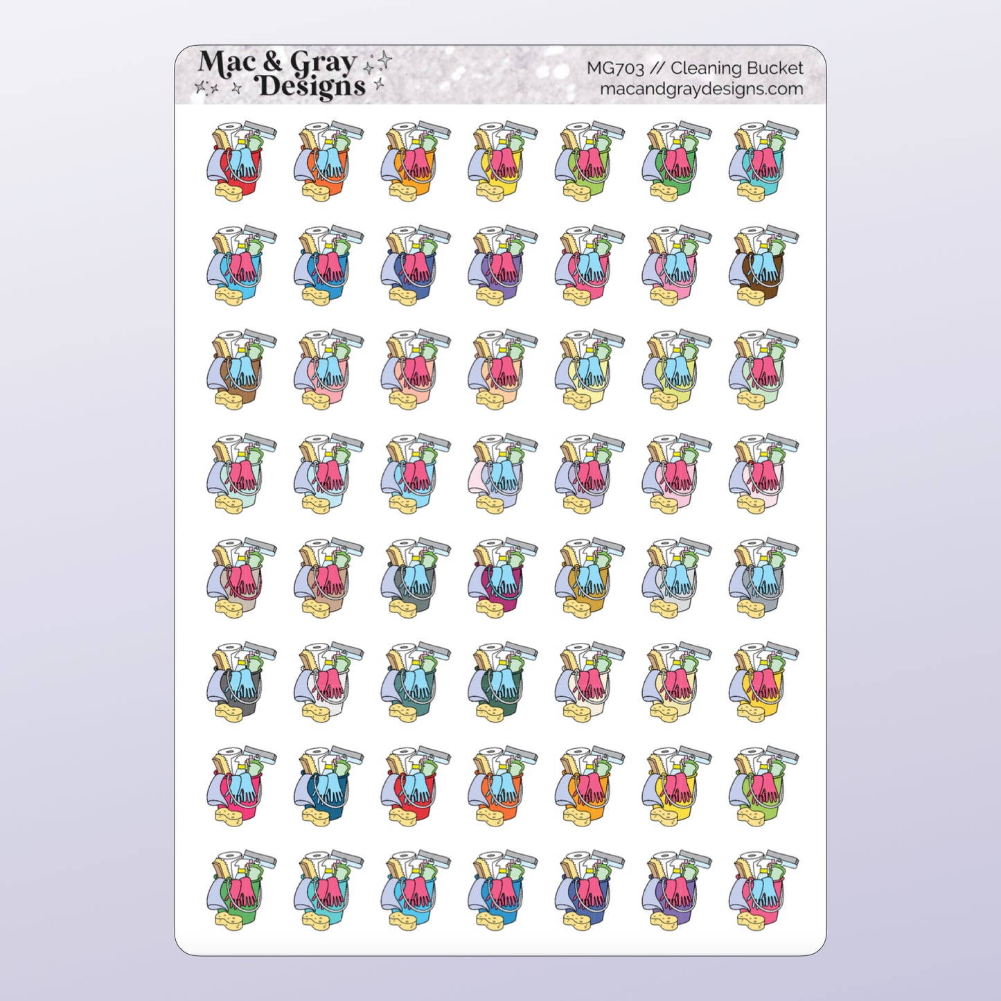 Cleaning Bucket | Functional Stickers