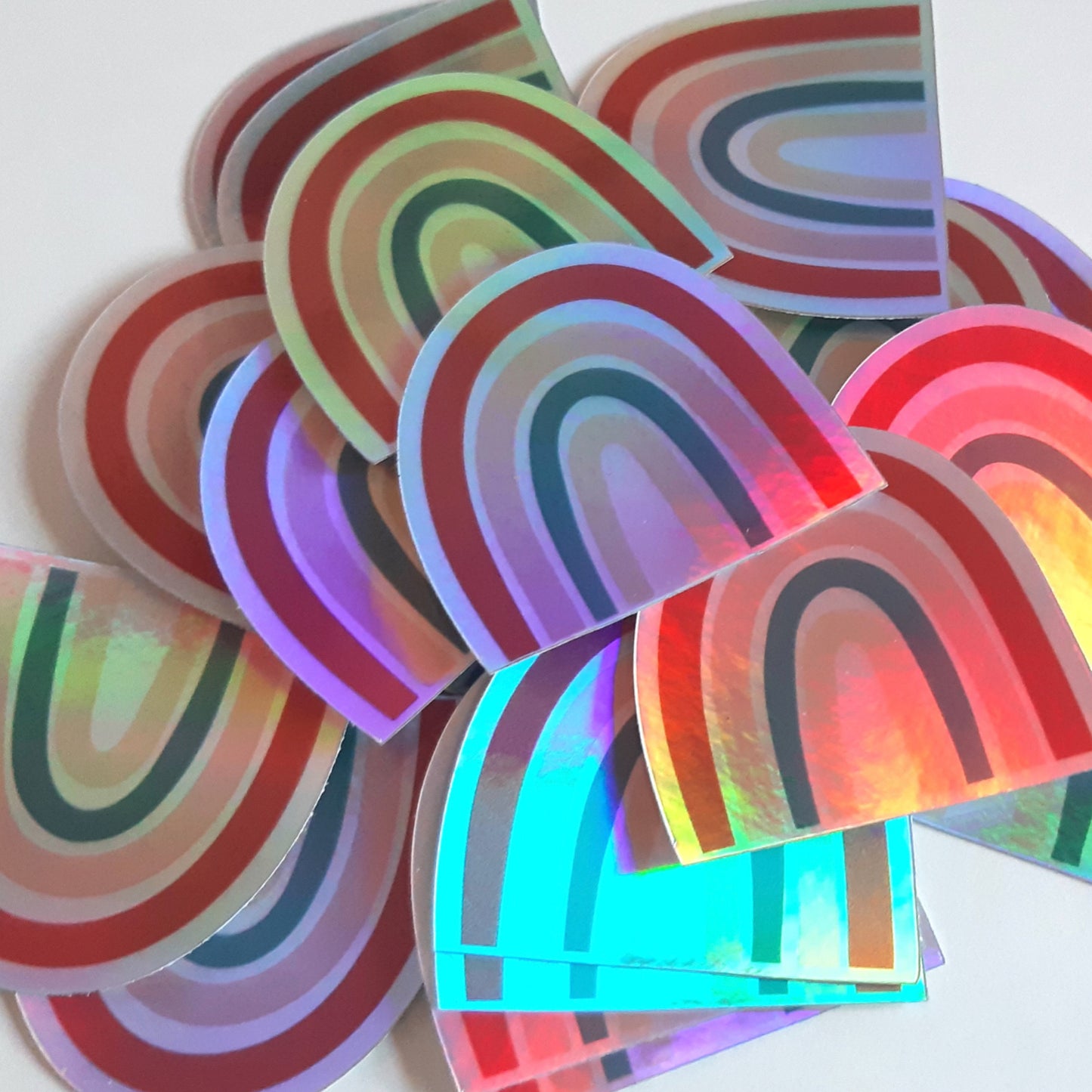 Holographic Rainbow Stickers // Die Cut Sticker
