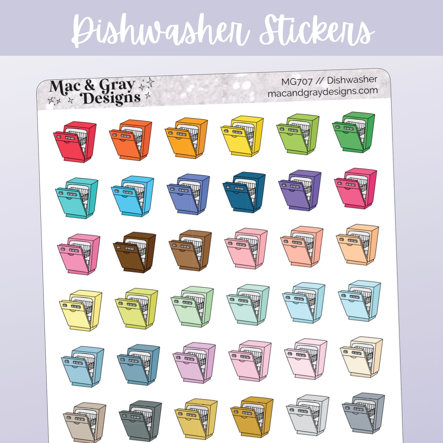 Dishwasher | Functional Stickers