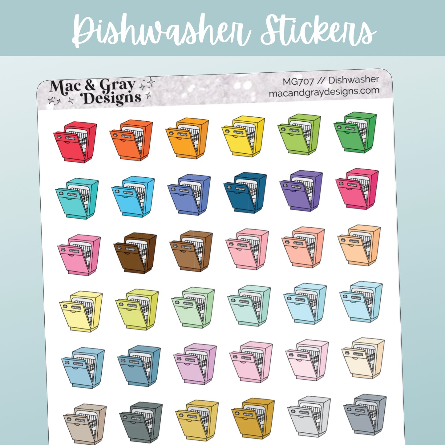 Dishwasher | Functional Stickers