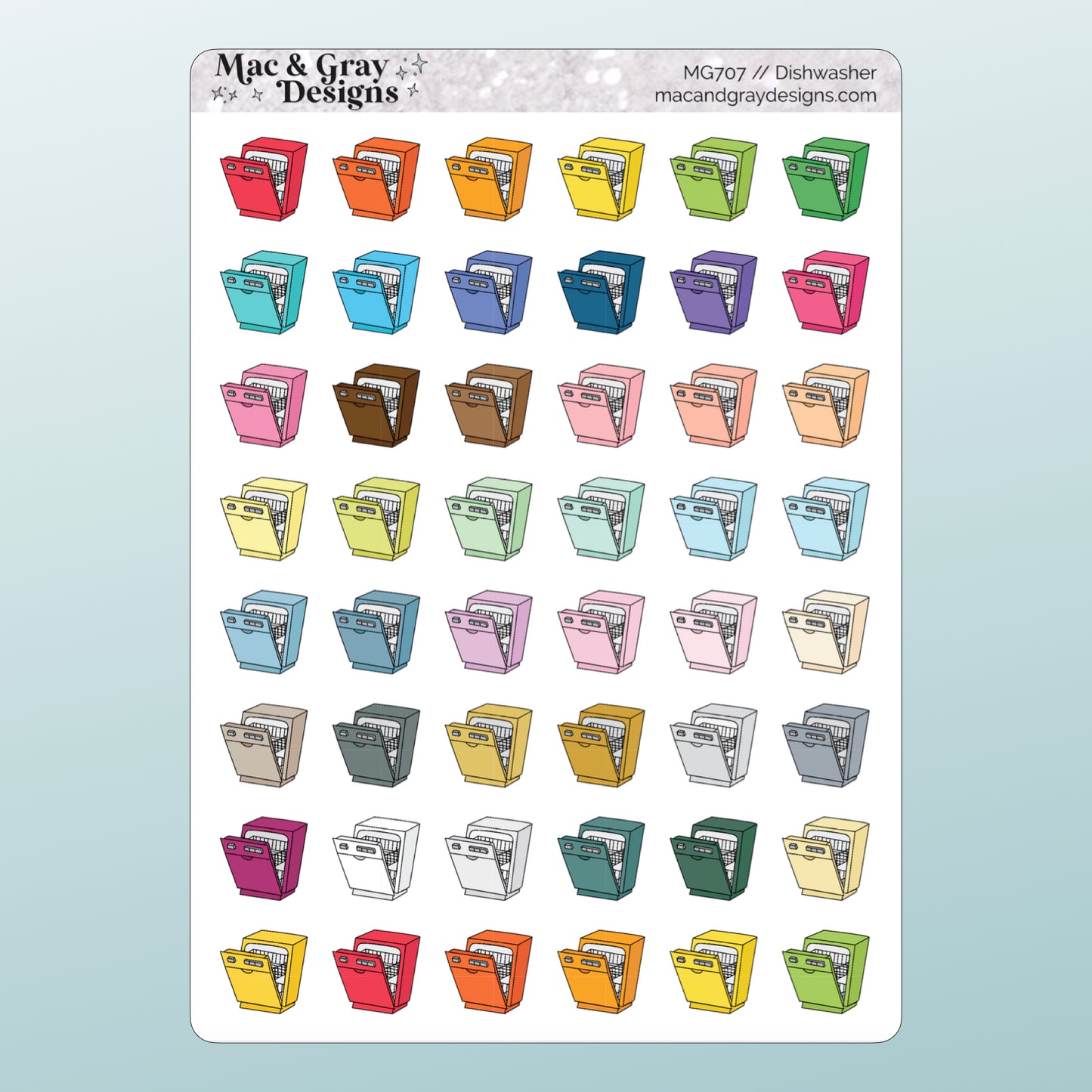 Dishwasher | Functional Stickers