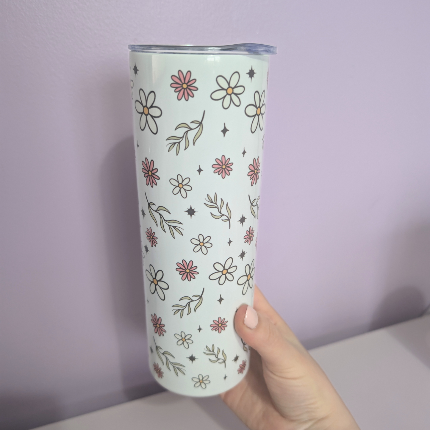 Floral 20oz Skinny Tumbler | Hot & Cold Tumbler