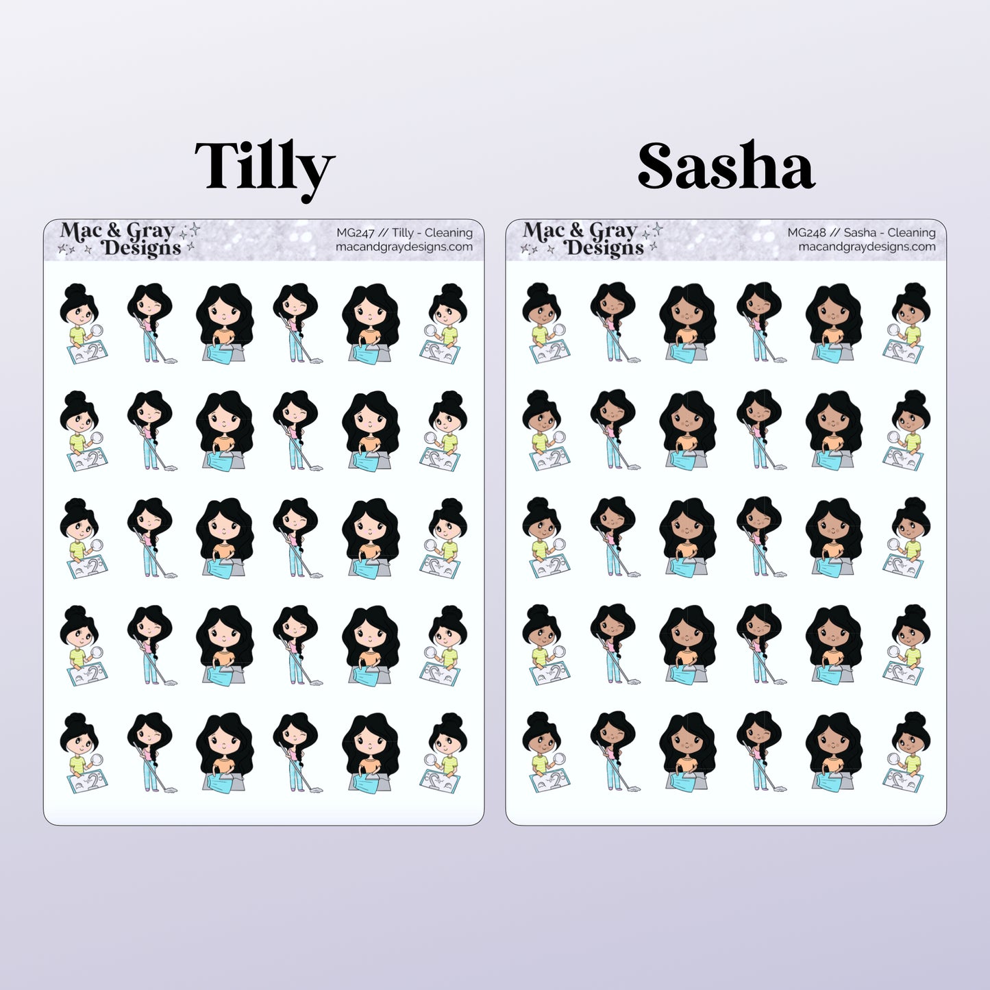 Cleaning | Character Stickers