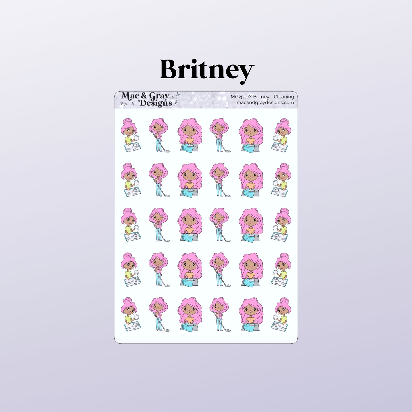 Cleaning | Character Stickers