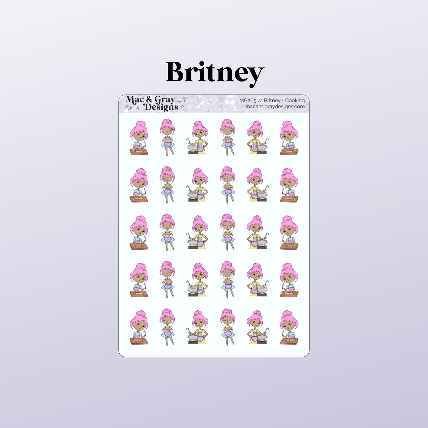 Cooking | Character Stickers