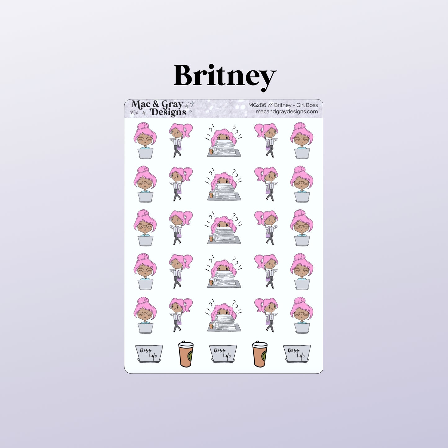 Girl Boss | Character Stickers