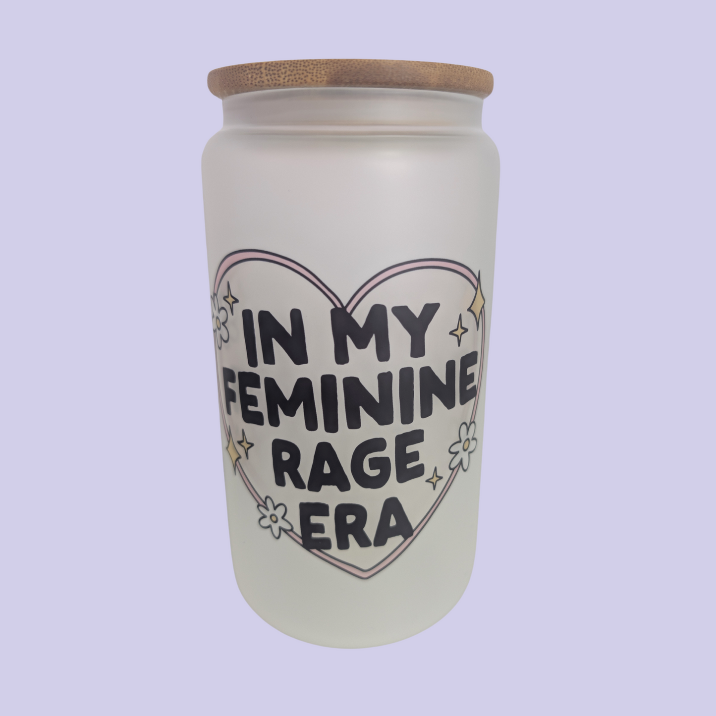 In My Feminine Rage Era | Glass Tumbler