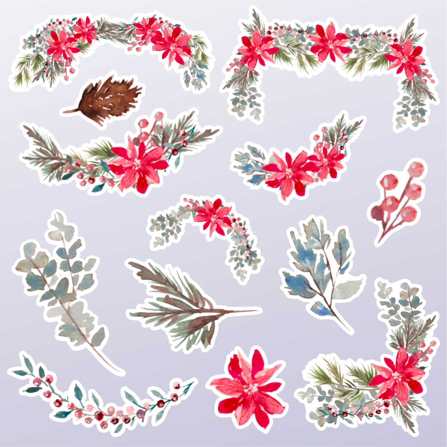 Christmas Wreaths | Sticker Pack