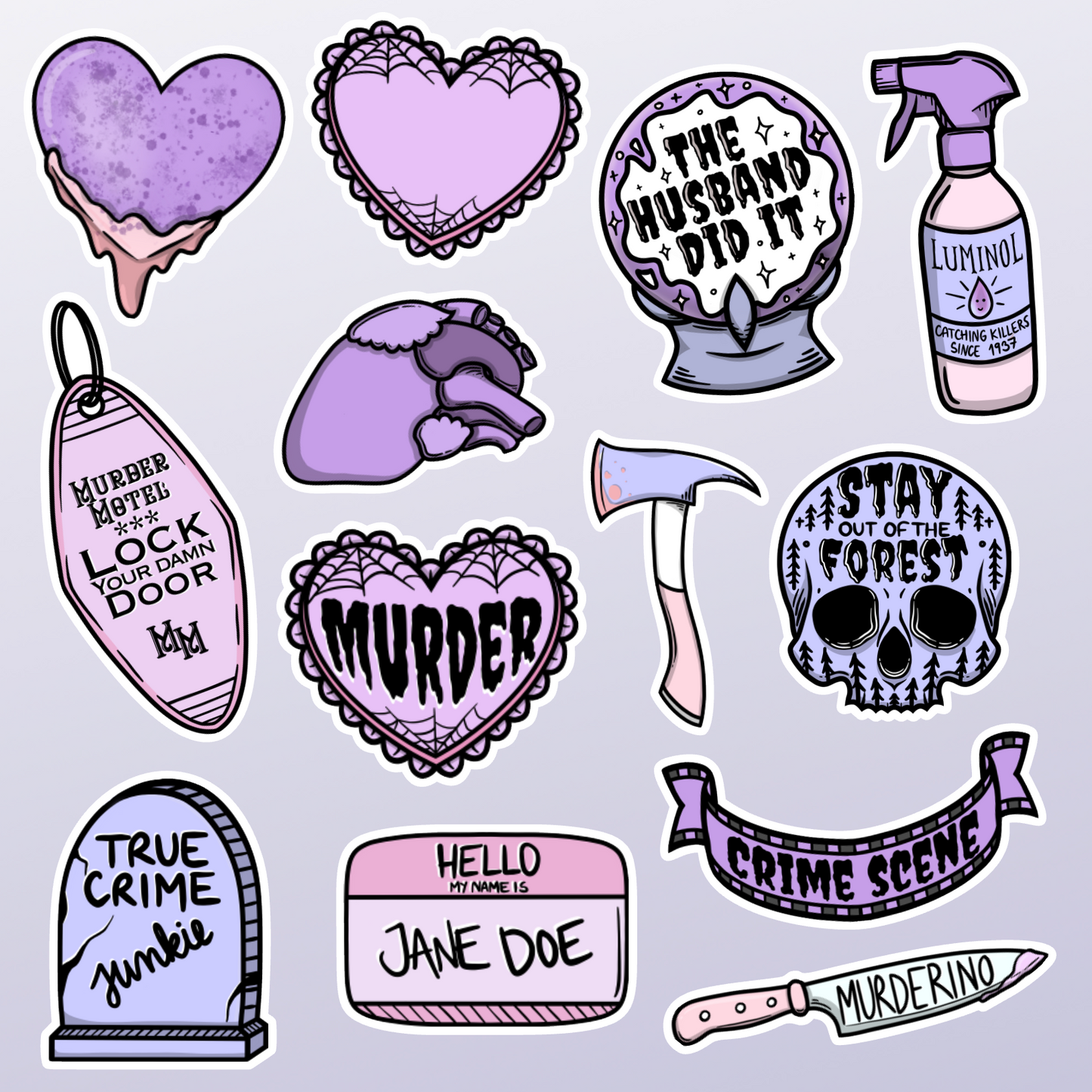 True Crime | Sticker Pack
