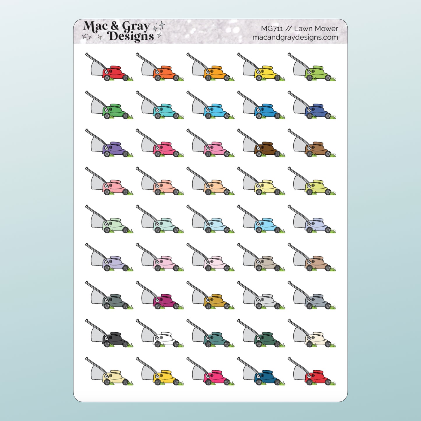 Lawn Mower | Functional Stickers