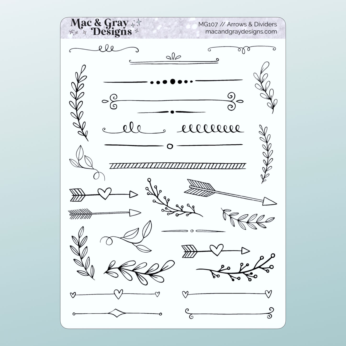 Arrows & Dividers | Deco Stickers