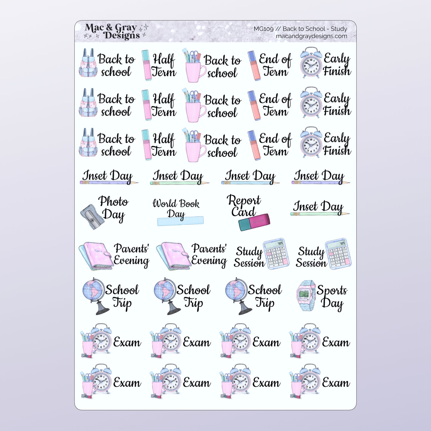 Back to School | Functional Stickers