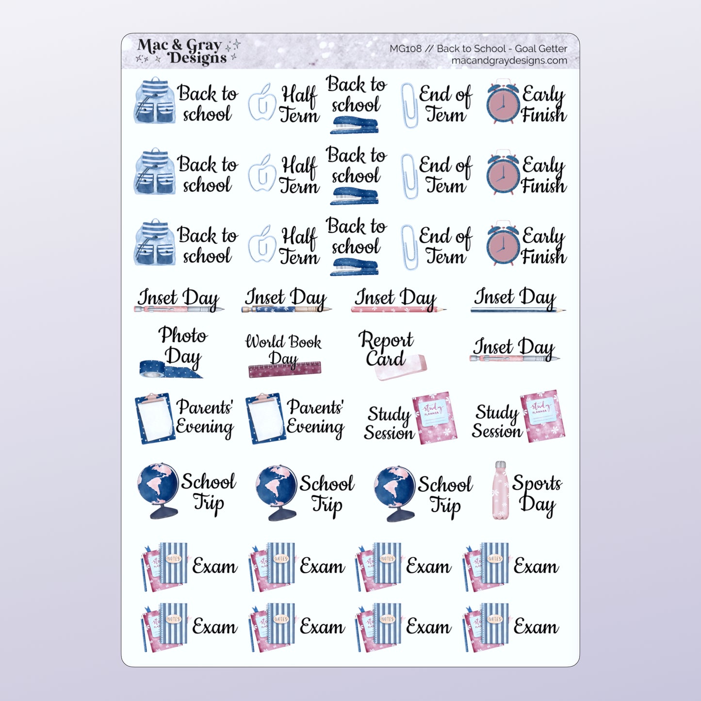Back to School | Functional Stickers
