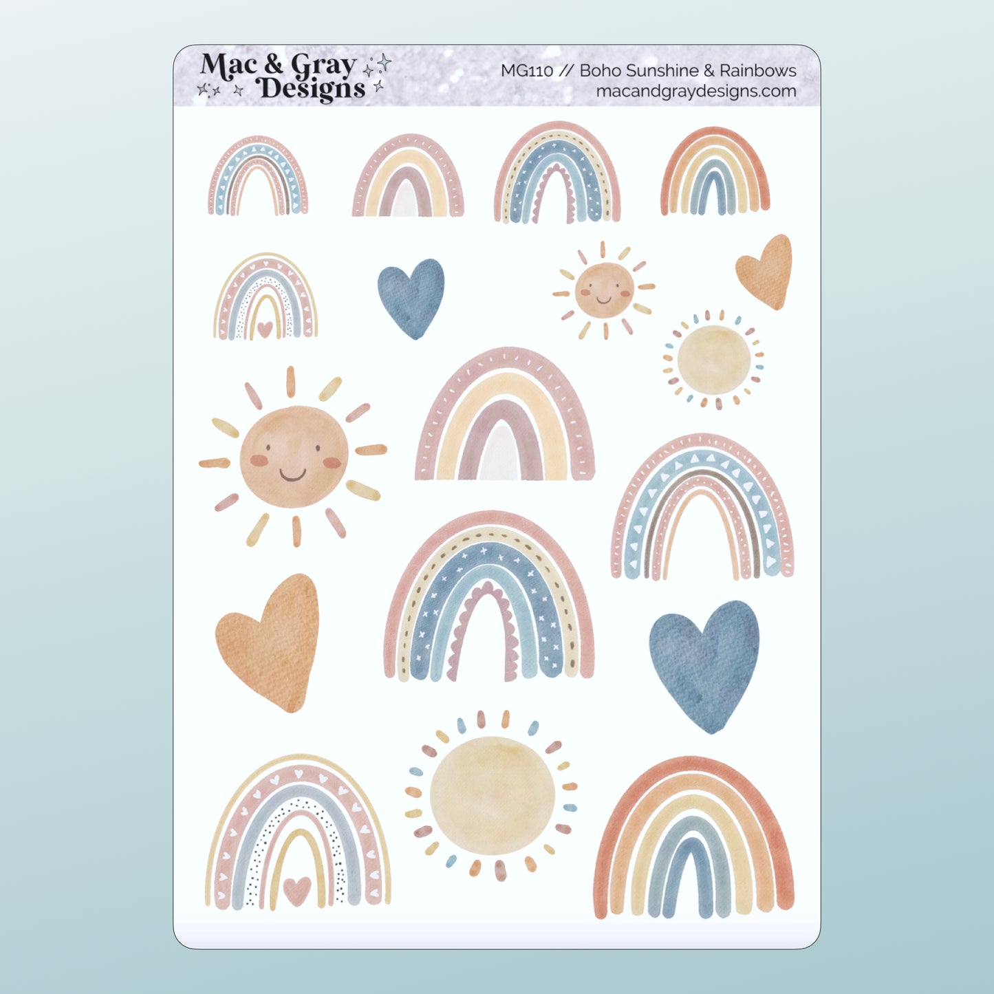 Boho Sunshine & Rainbows | Deco Stickers