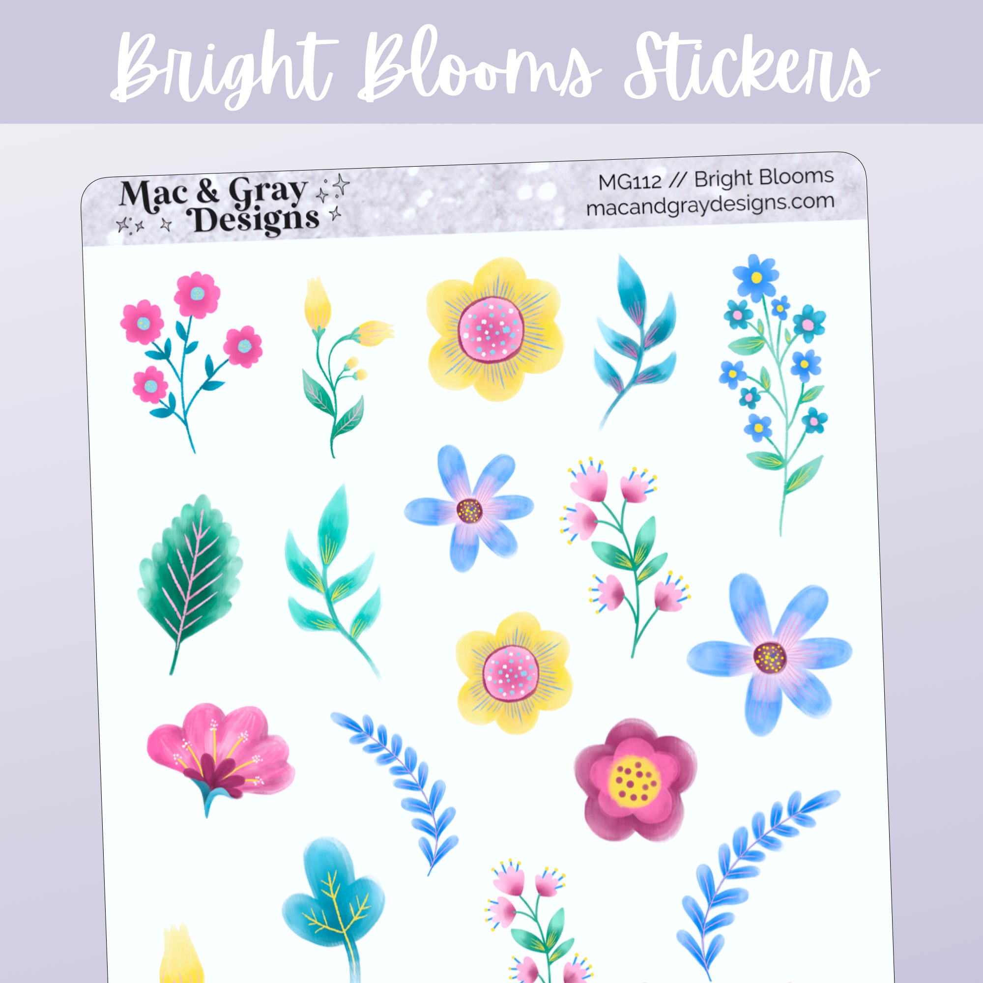 Sunflower Themed Bullet Journal Sticker Set – Amaya Jade and Co