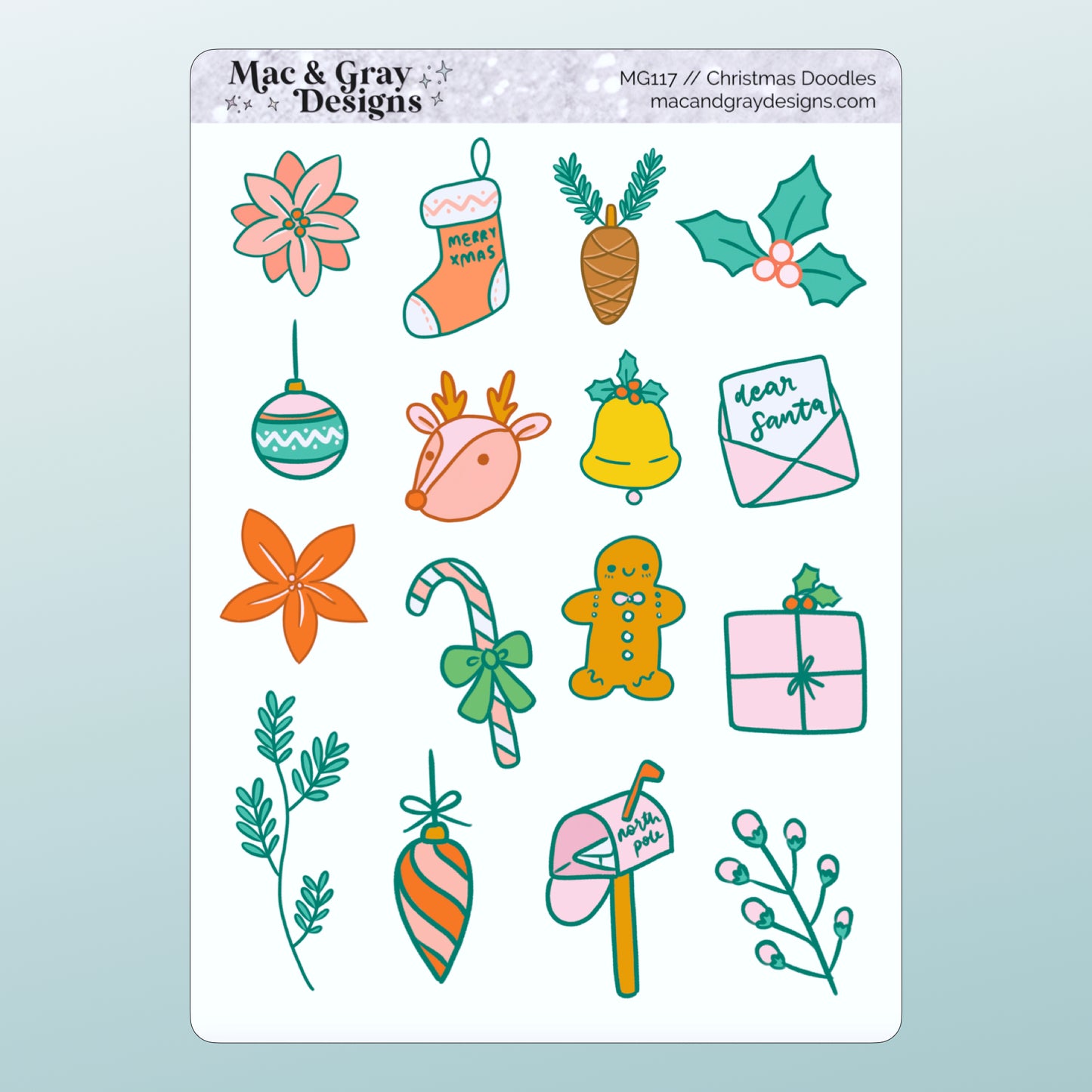Christmas Doodles | Deco Stickers