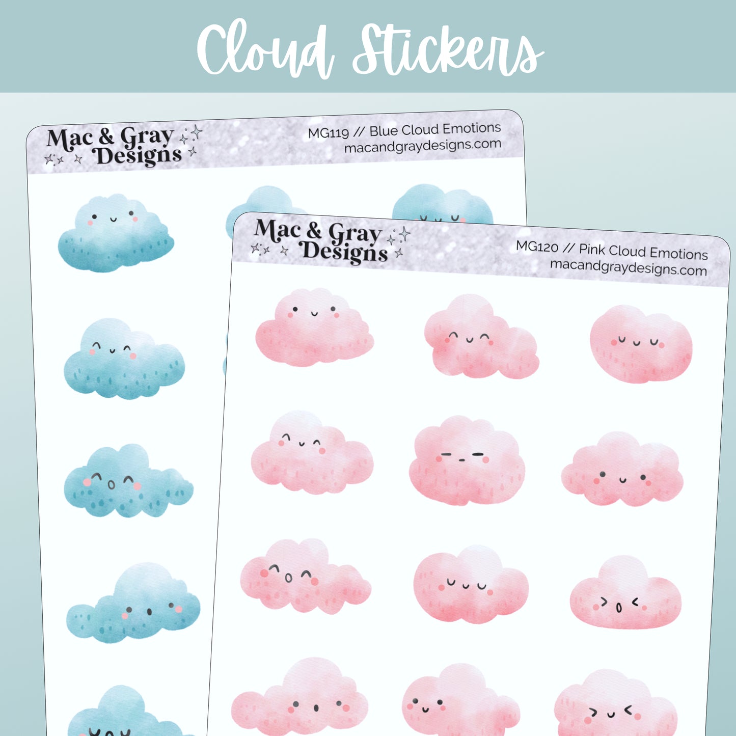 Cloud Emotions | Functional Stickers
