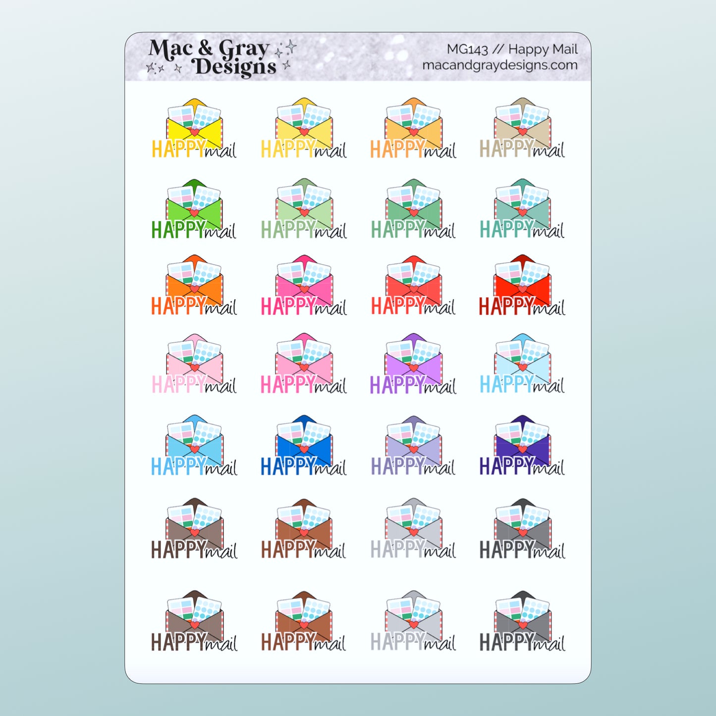 Happy Mail | Functional Stickers