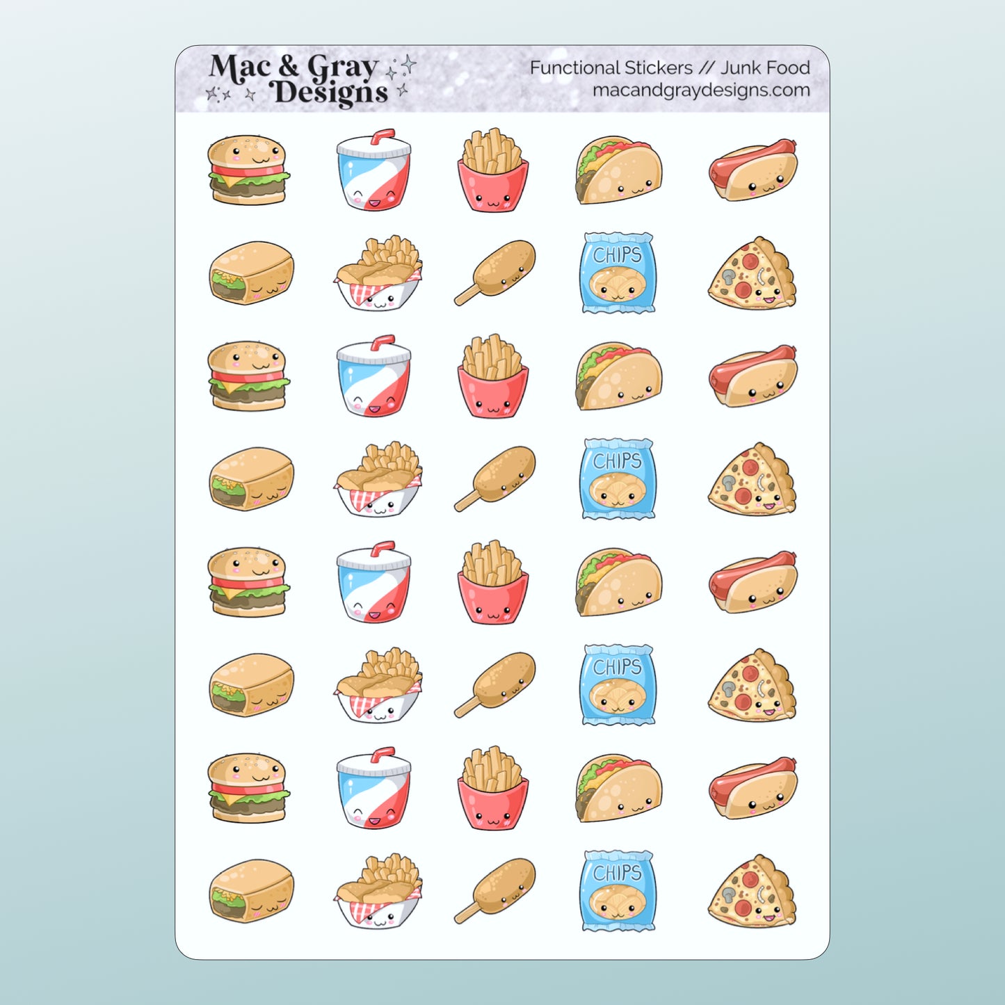 Junk Food | Functional Stickers