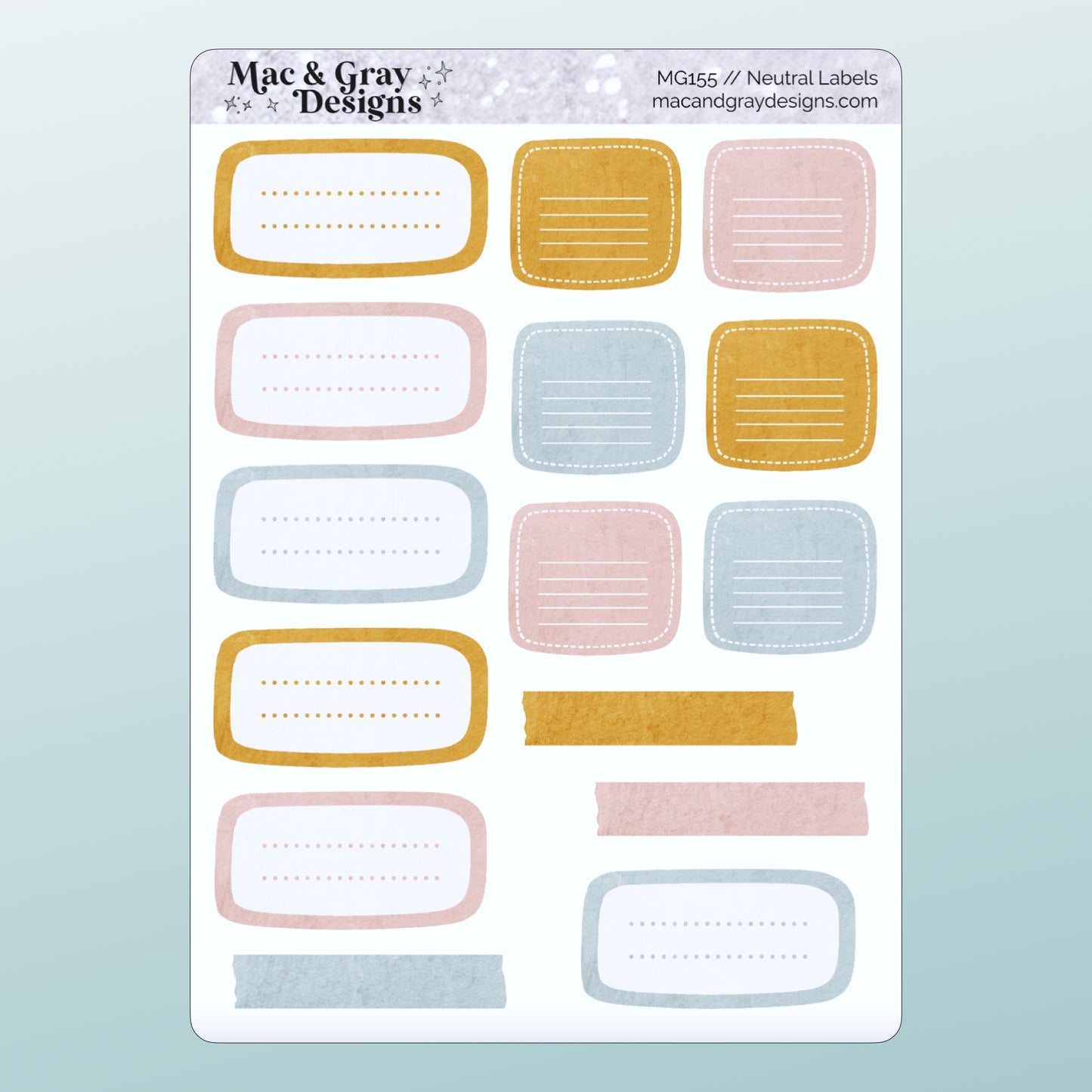 Neutral Label Stickers | Functional Stickers