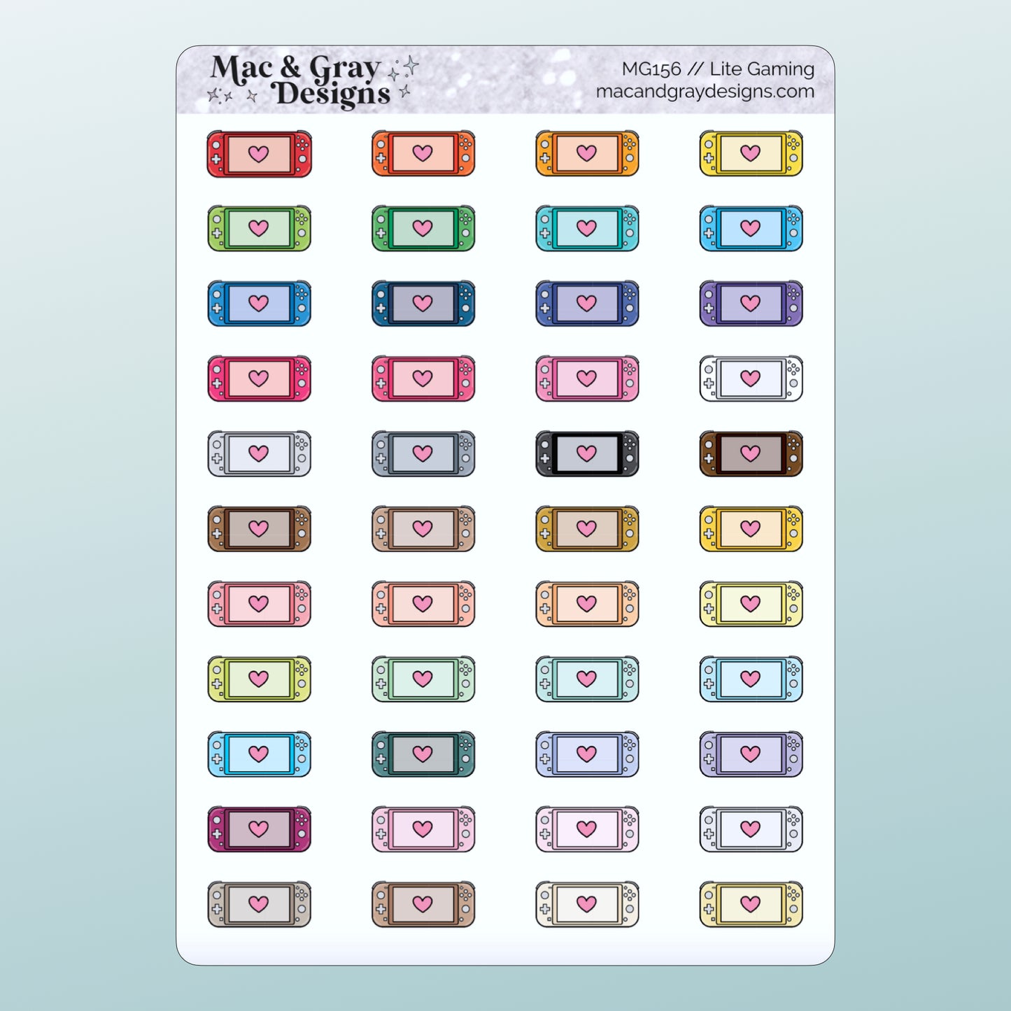 Lite Gaming Stickers | Functional Stickers