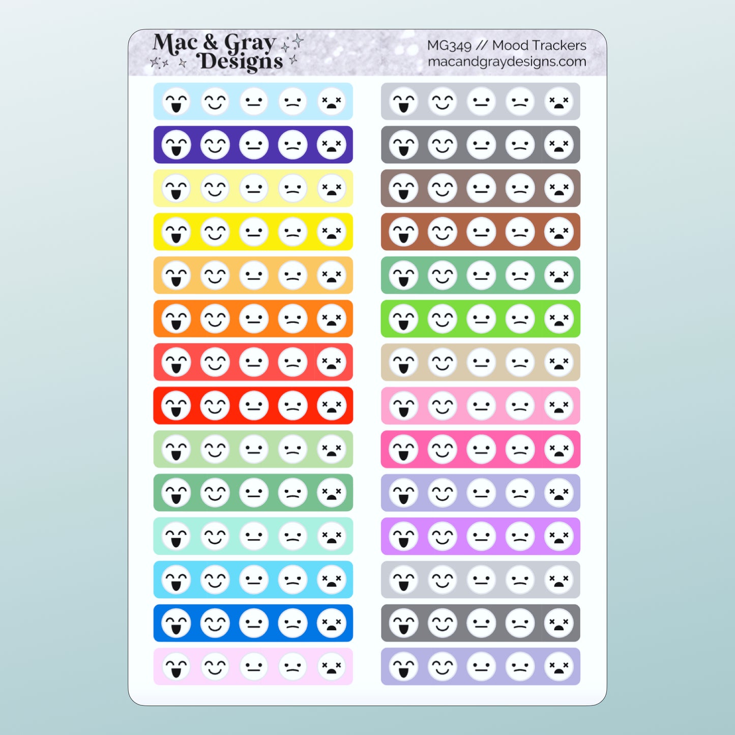 Mental Health Trackers | Functional Stickers