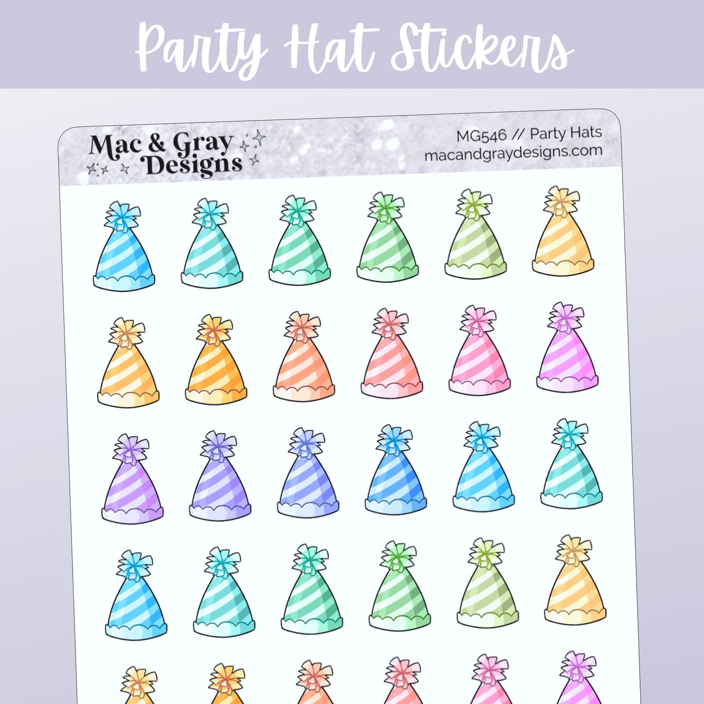 Party Hats | Functional Stickers