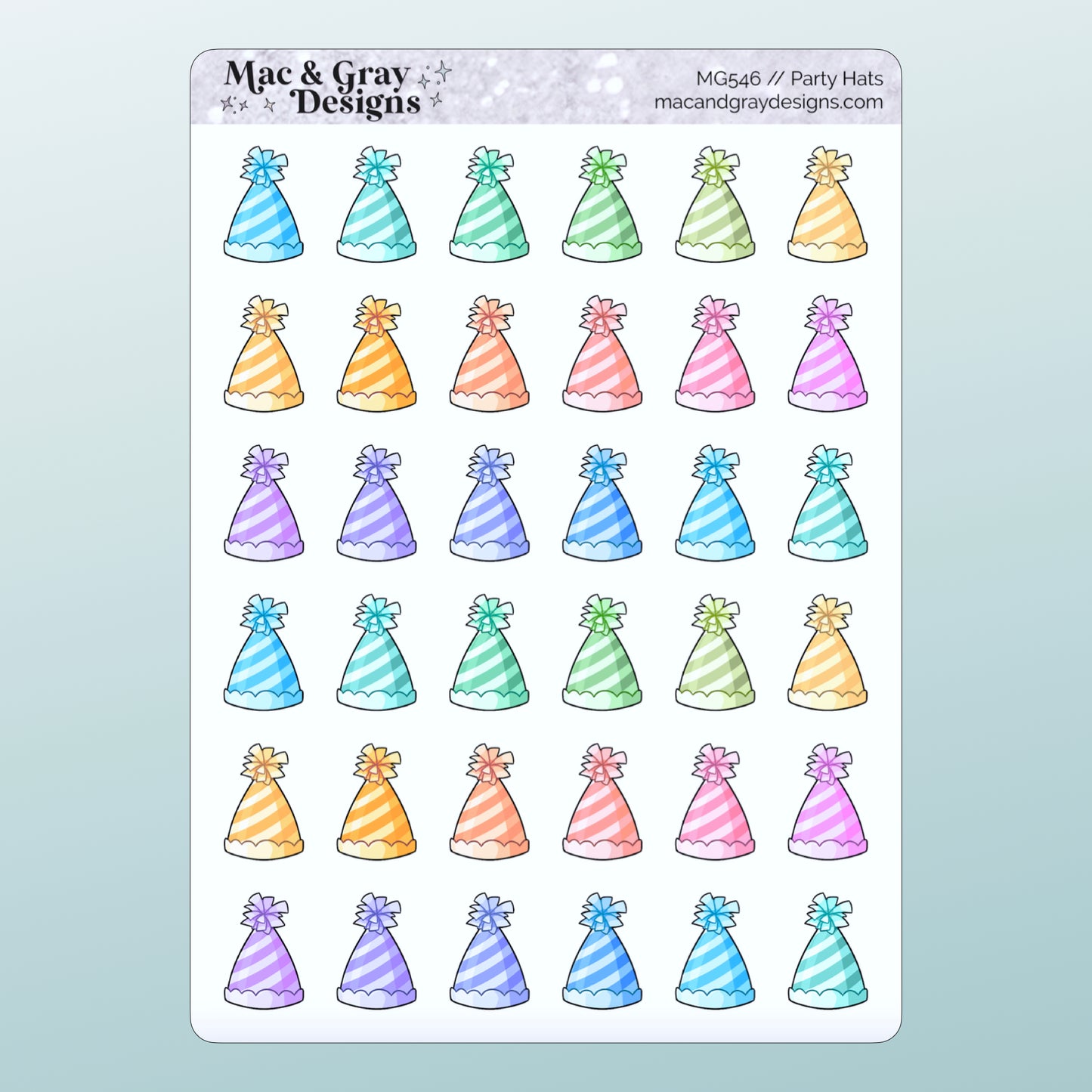 Party Hats | Functional Stickers