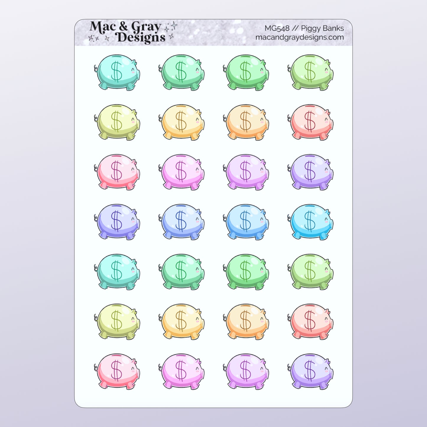 Piggy Banks | Functional Stickers