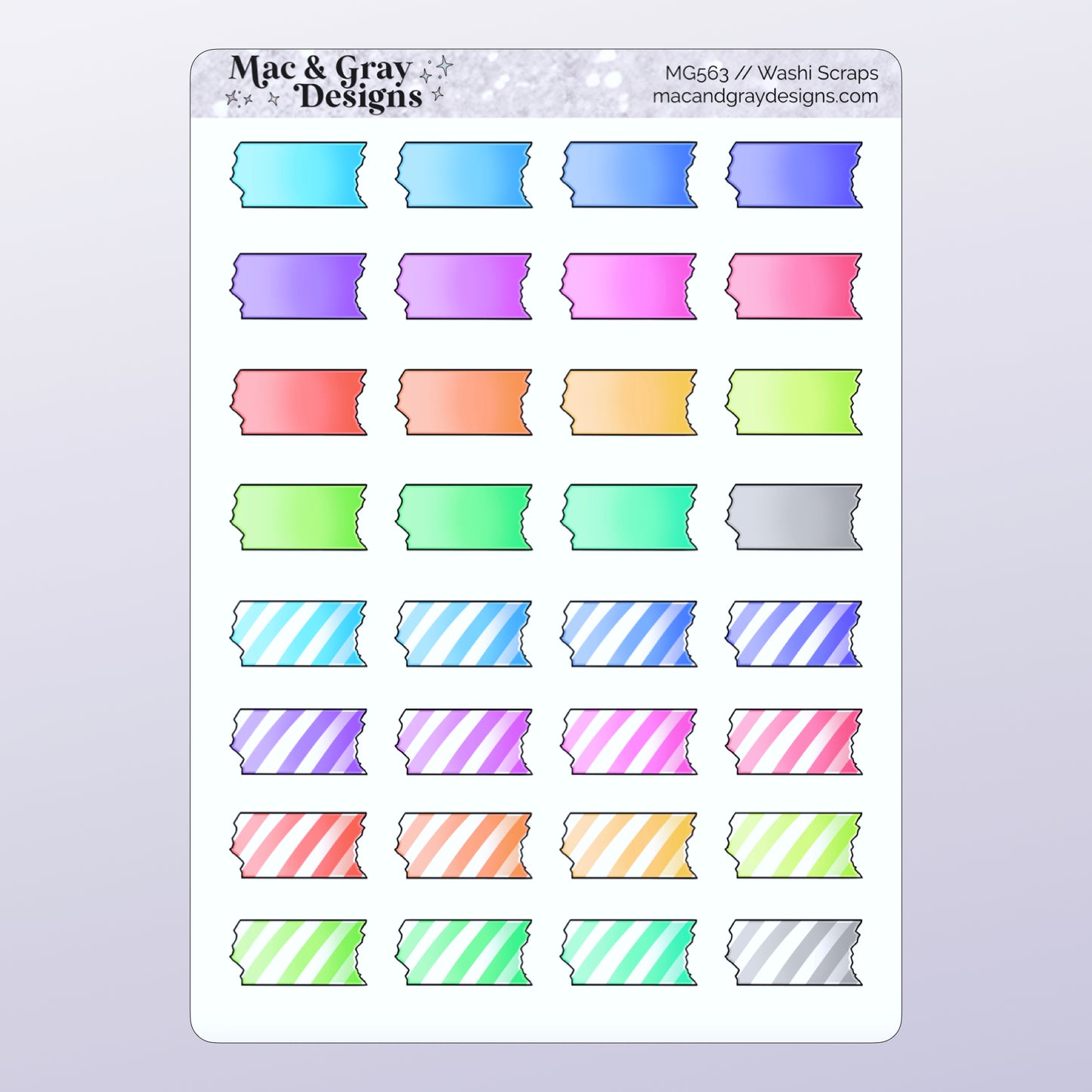 Washi Scraps | Functional Stickers