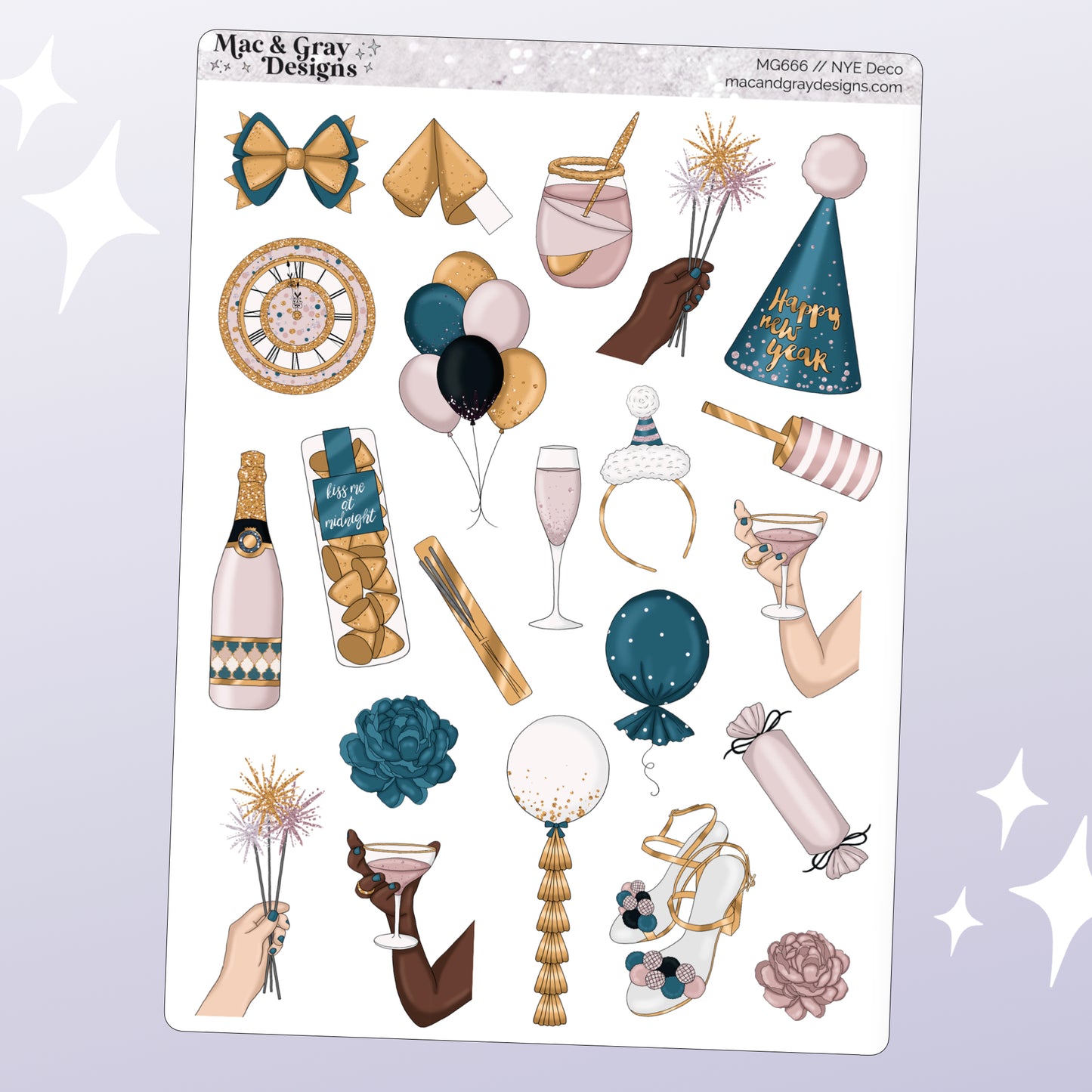 New Year's Eve Deco | Deco Stickers