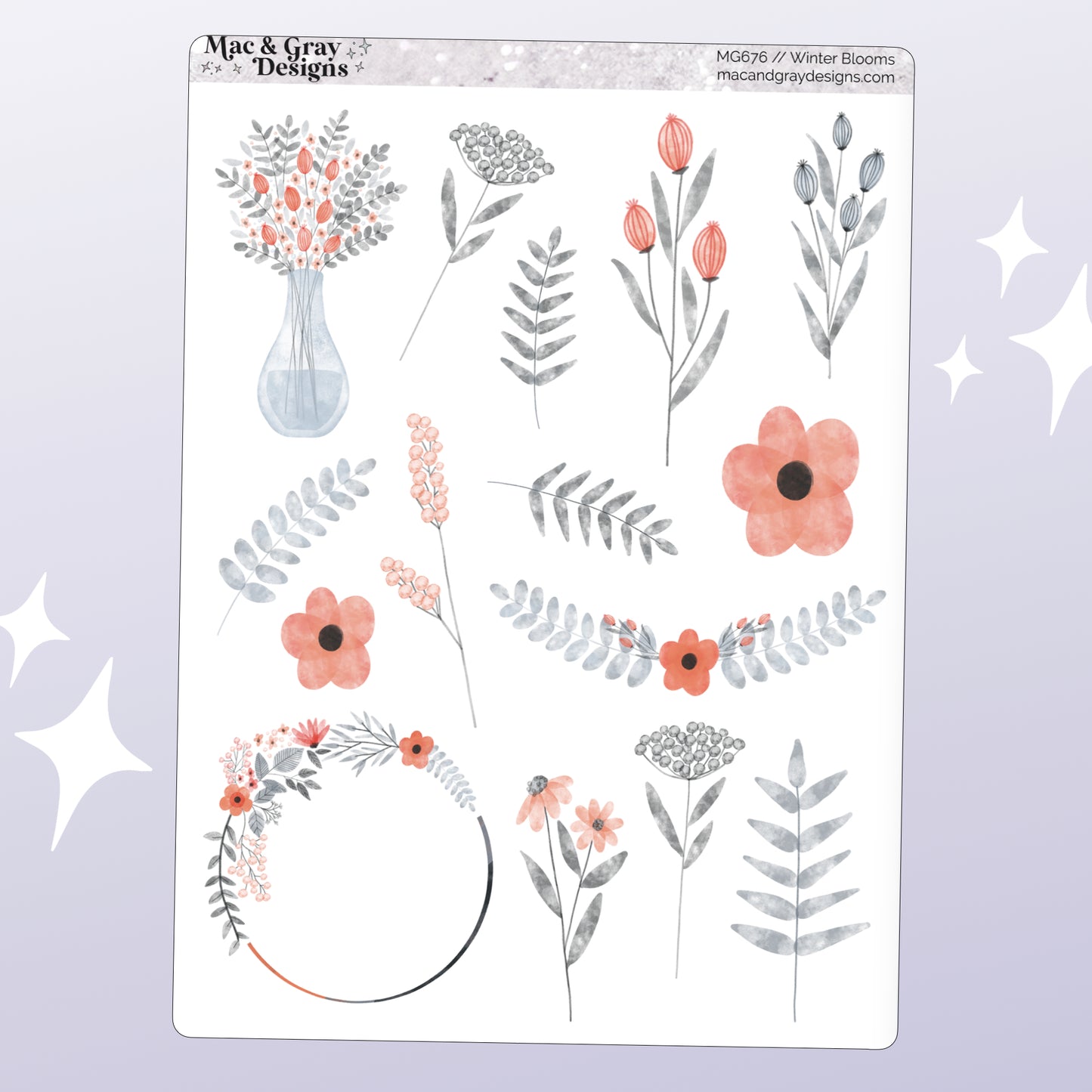 Winter Bloom Deco | Deco Stickers
