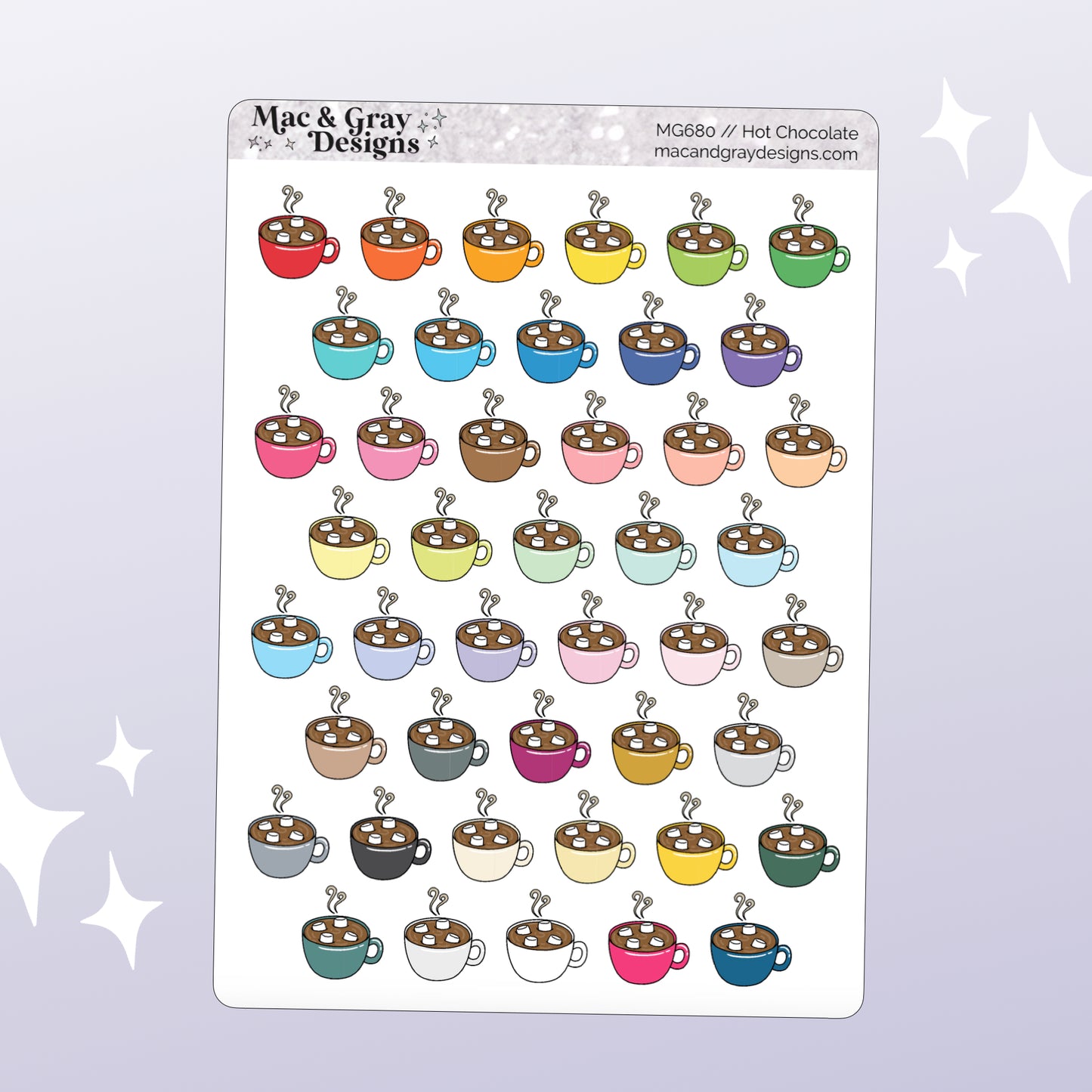 Hot Chocolate Stickers | Deco Stickers
