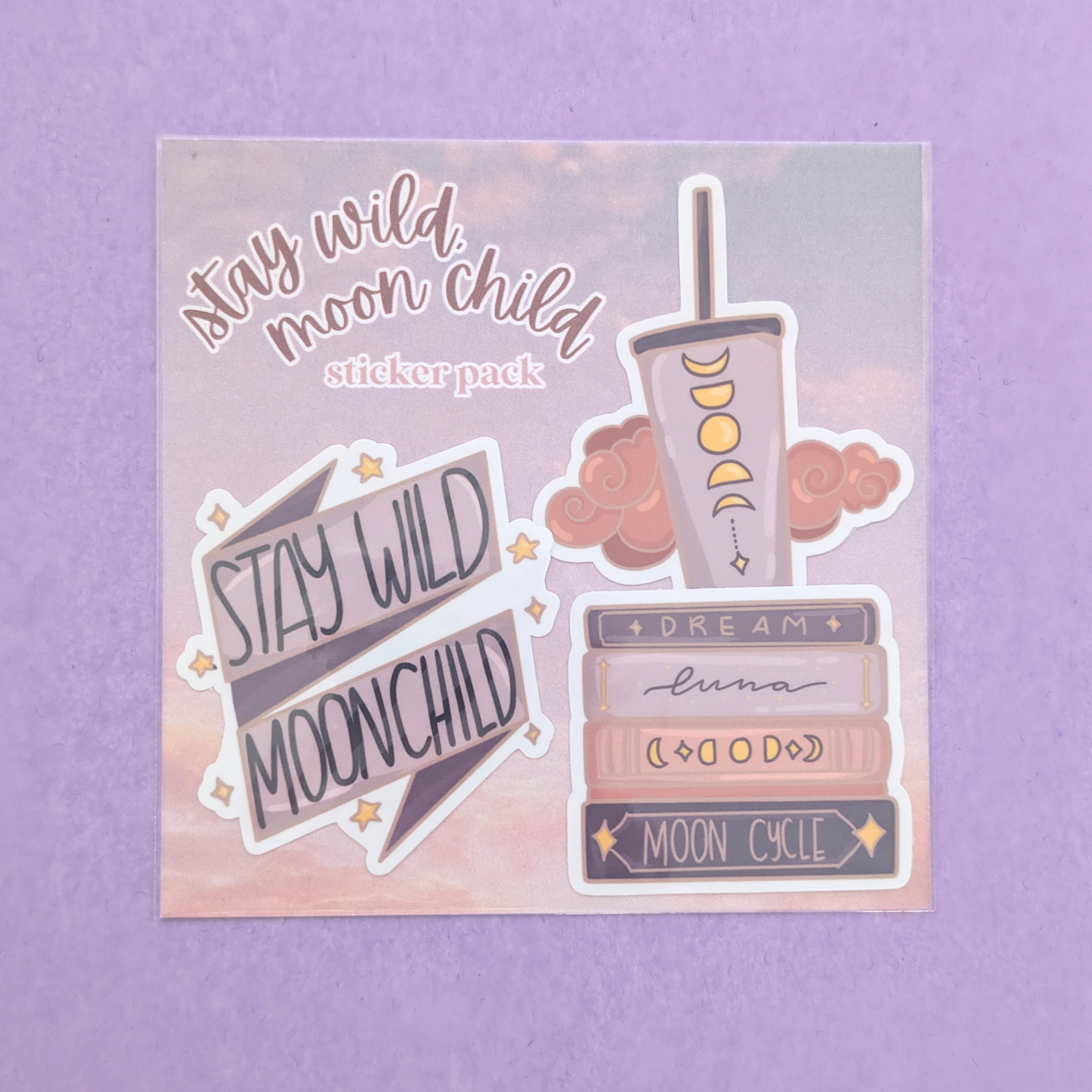Stay Wild, Moonchild | Waterproof Sticker Pack