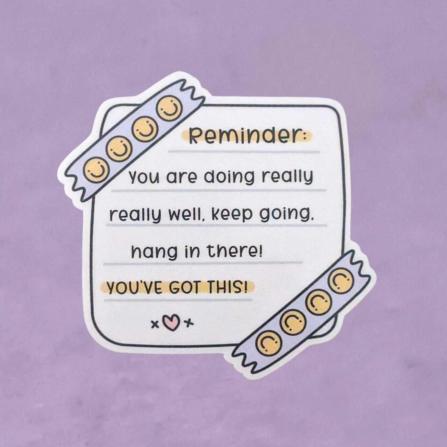 Reminder Note | Waterproof Sticker