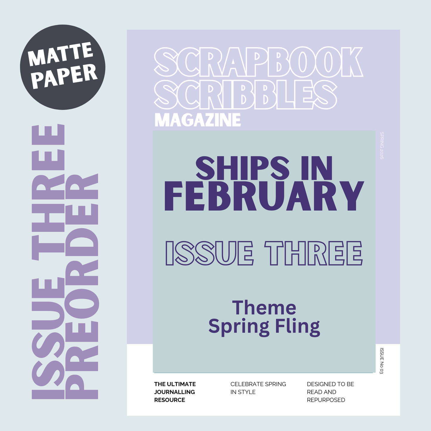 PREORDER - SCRAPBOOK SCRIBBLES MAGAZINE: Issue Three
