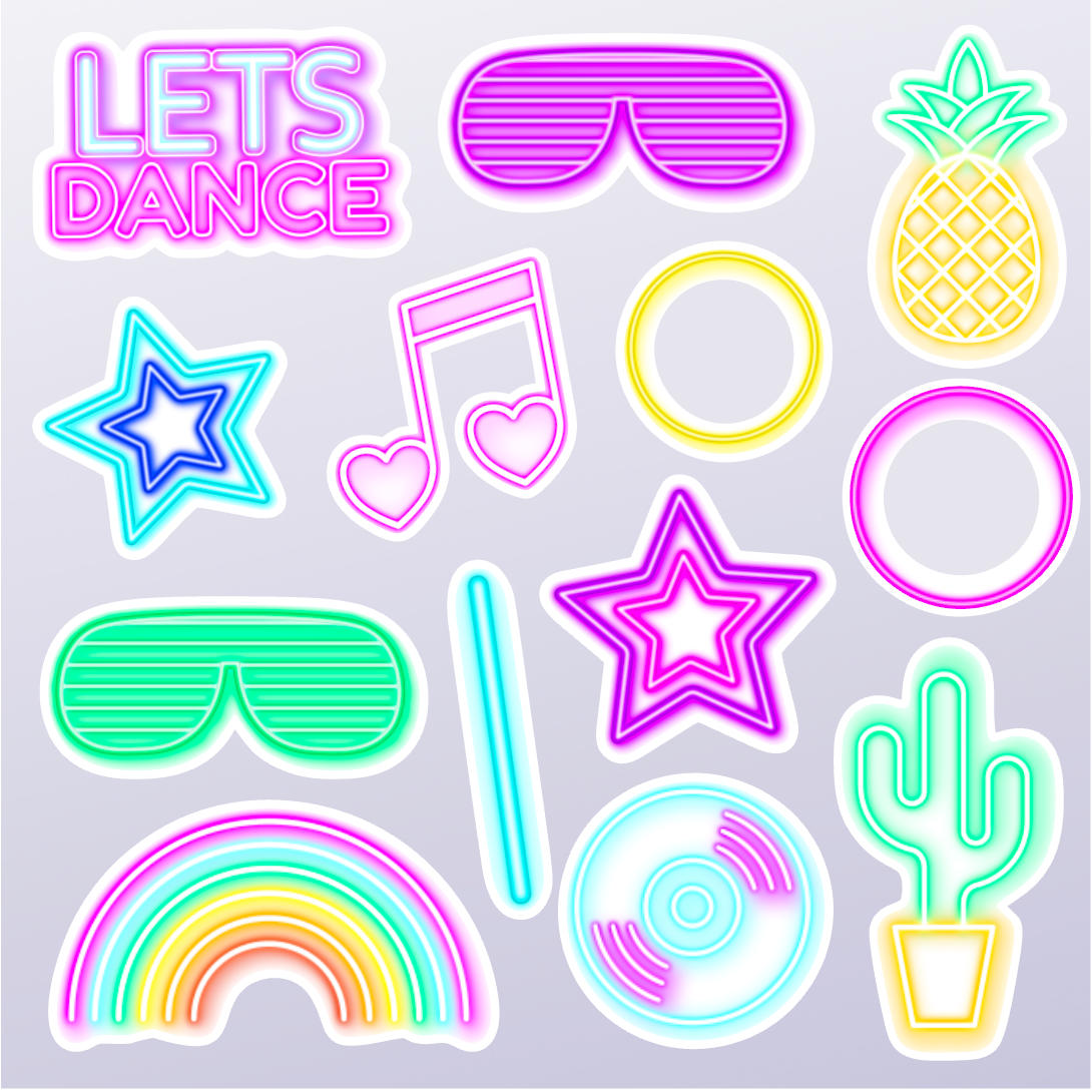 Glow Party | Sticker Pack